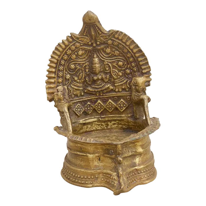 Antique Small Indian Ceremonial Brass Votive Holder Chairish