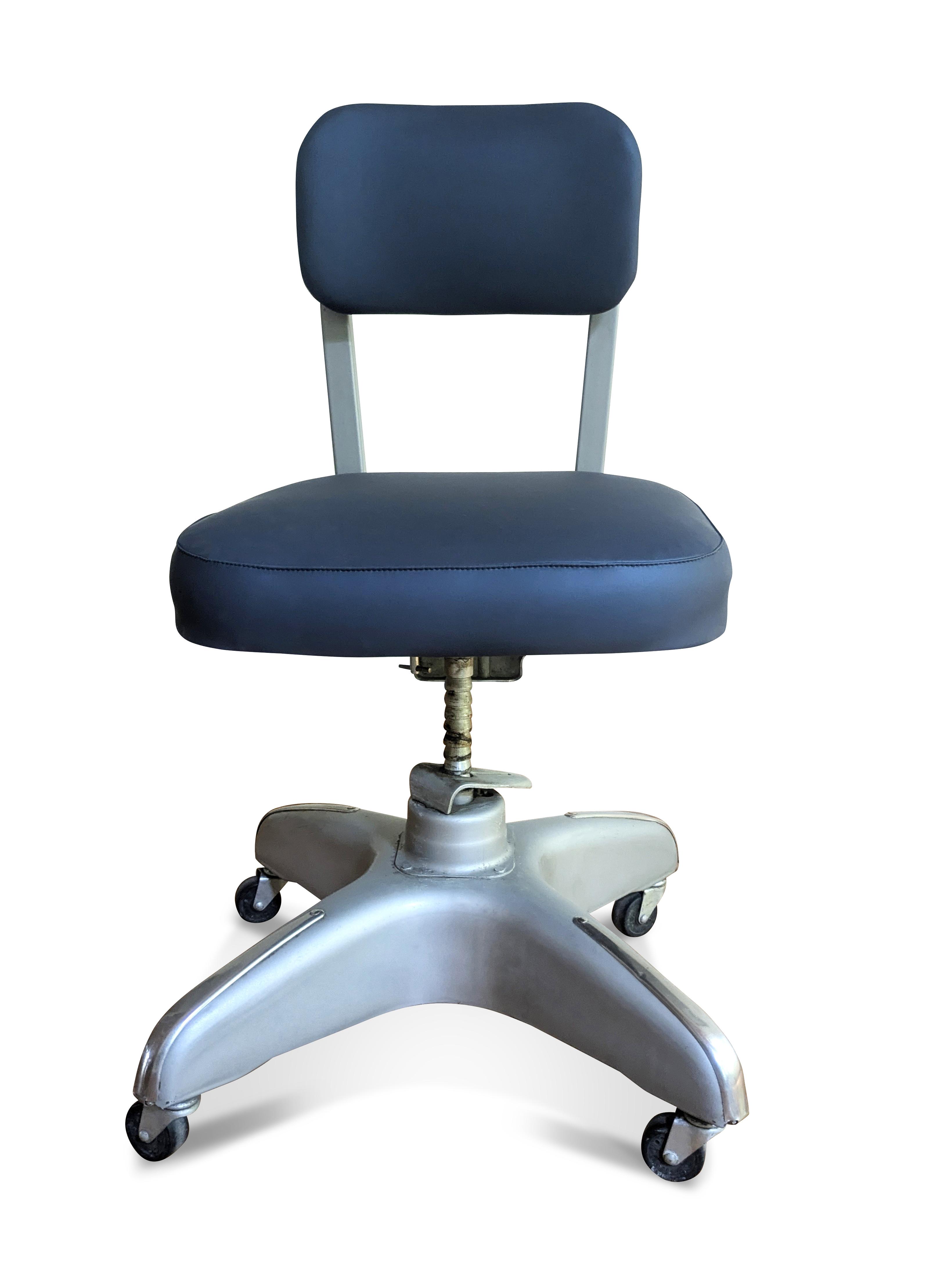 Mid-Century Industrial Office Chair - By Cole Steel | Chairish