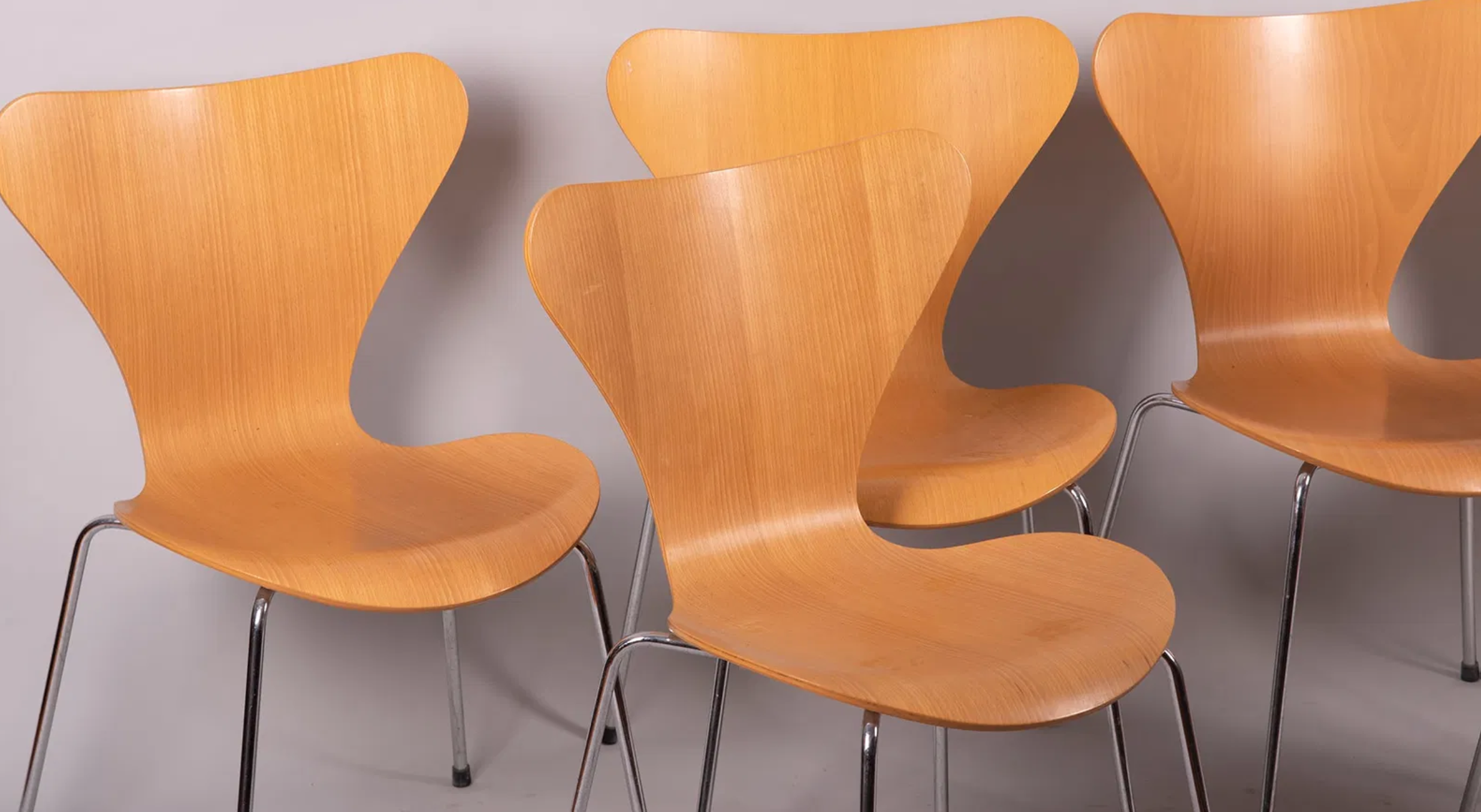 Mid 20th Century Arne Jacobsen for Fritz Hansen Series - Set of