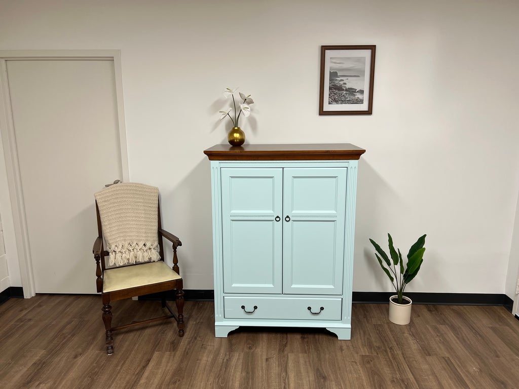 Ethan Allen Furniture Blue Wood