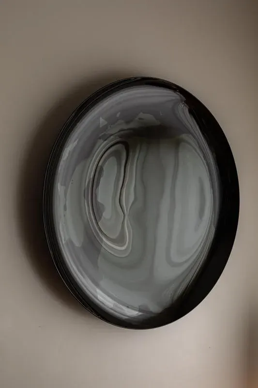 Dark Ghost Wall Mirror by Oom Glass