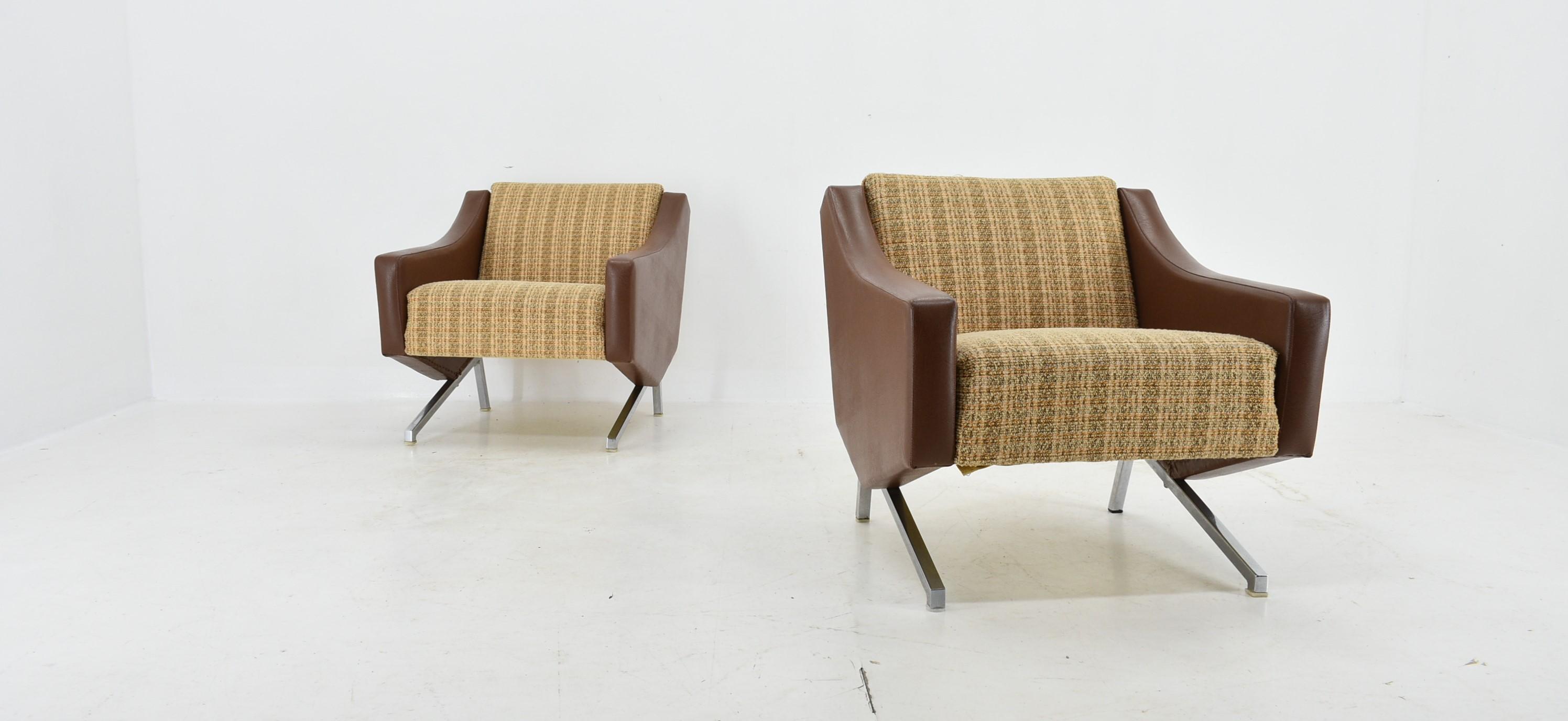 Set of Italian Armchairs, 1960s