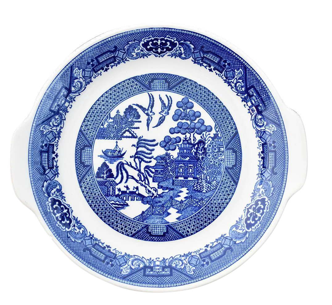 Willow Ware Royal Blue & White Plate Chairish