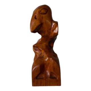ビンテージ　70s wood sculpture オリーブ ビンテージ 70s wood sculpture オリーブ ビンテージ 70s wood