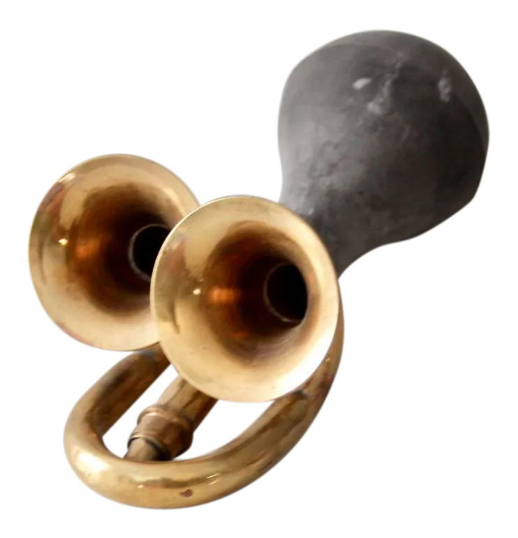 Antique Brass Car Horn | Chairish