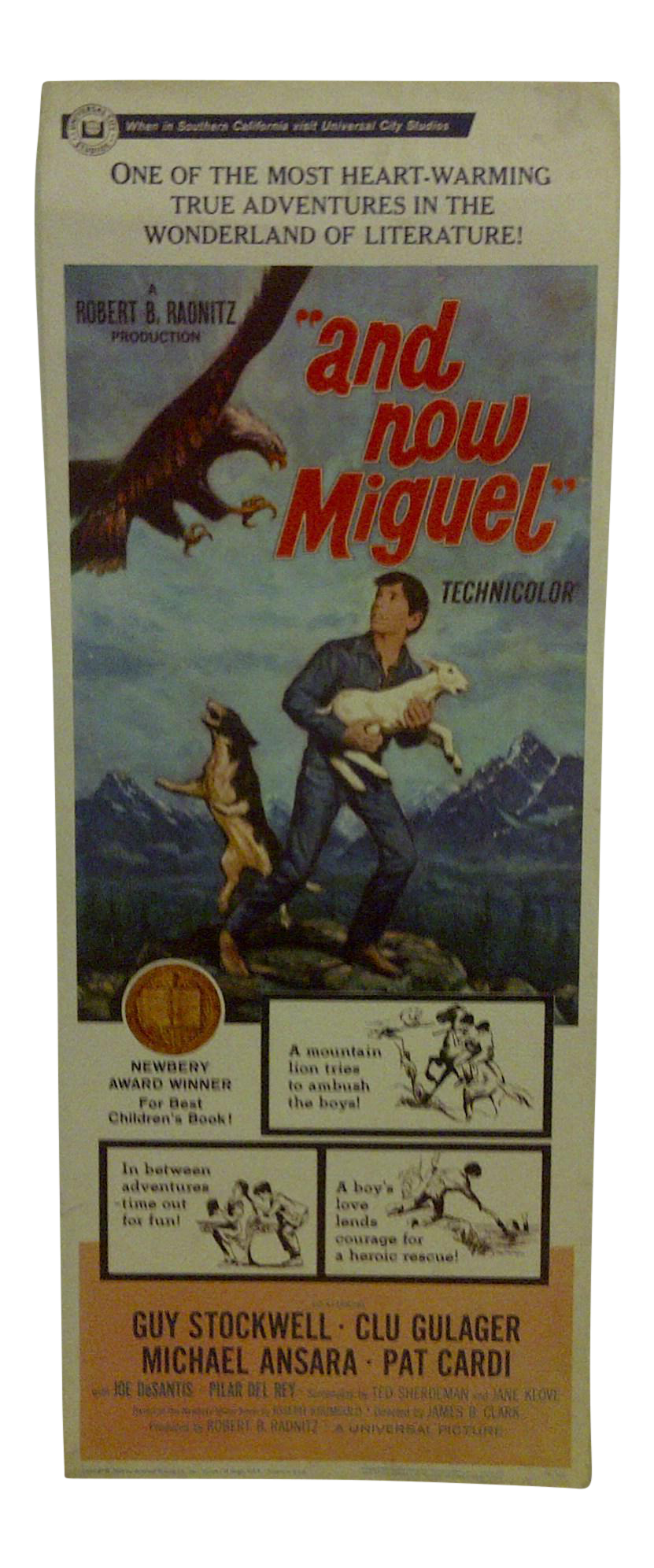 Vintage Movie Poster "And Now Miguel" A Robert B. Radnitz Production 1966 Chairish