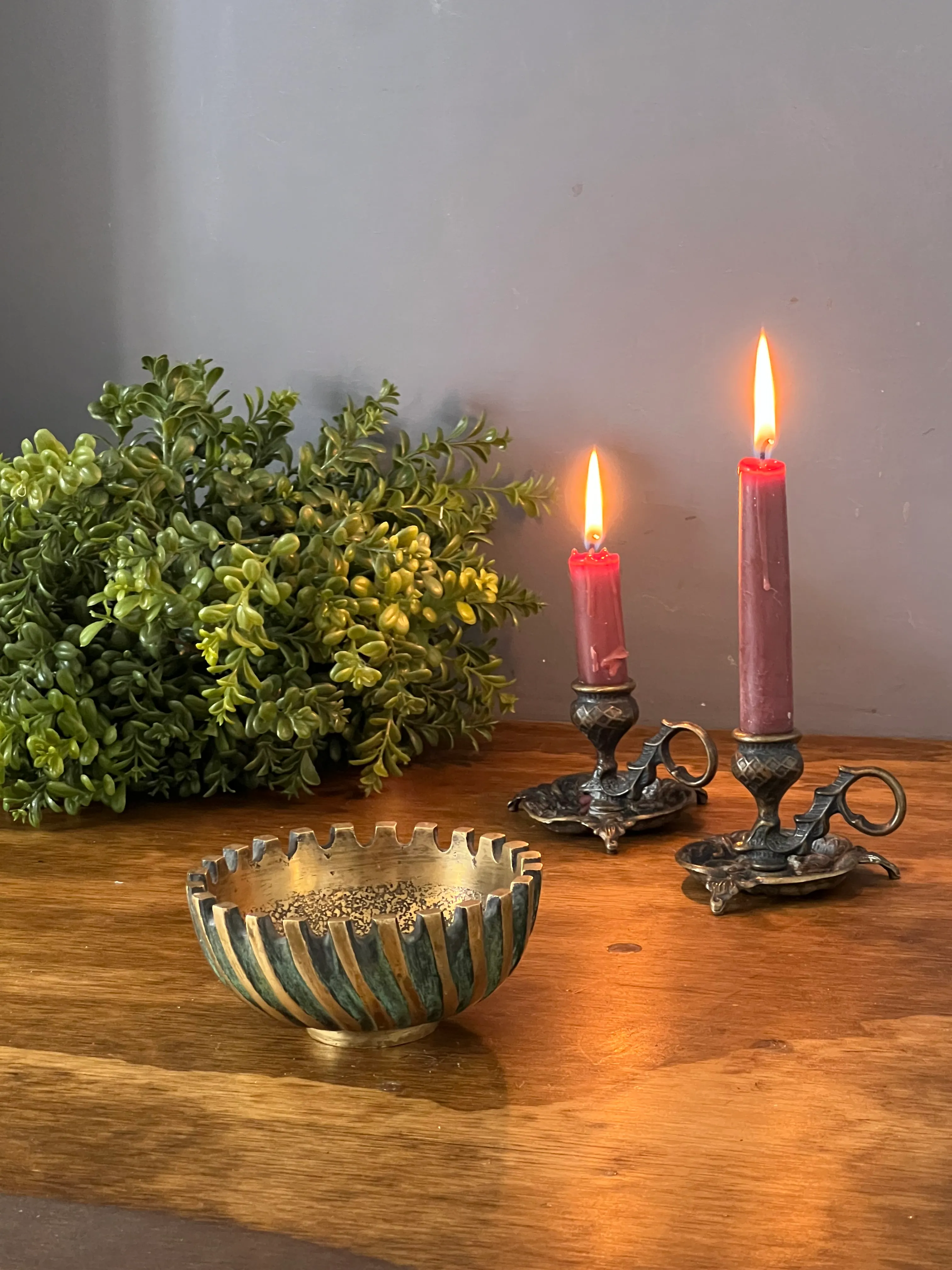 1960s Pal Bell Style Israeli Bronze Limited Edition Ashtray
