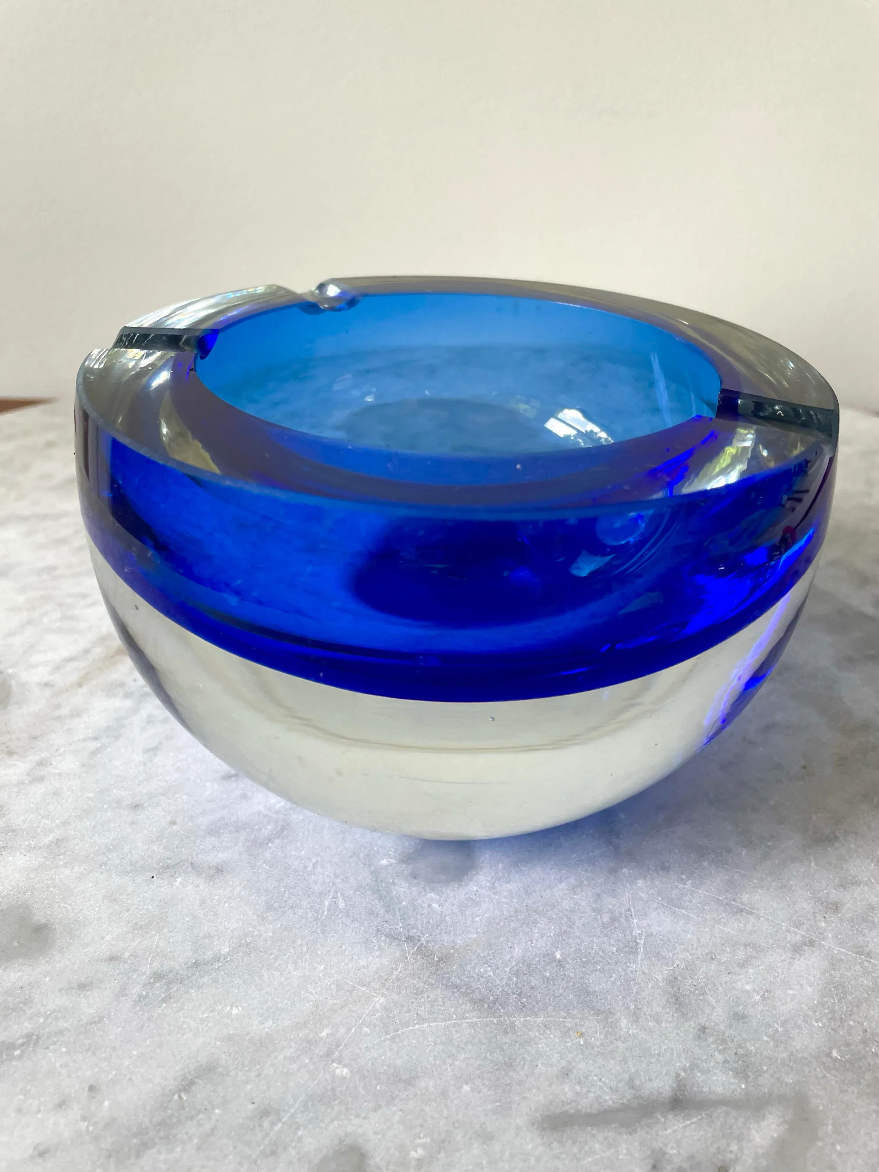 その他 Vintage Vetri Murano Sommerso Ashtray Sommerso Murano Glass Ashtray attributed to Flavio Poli for