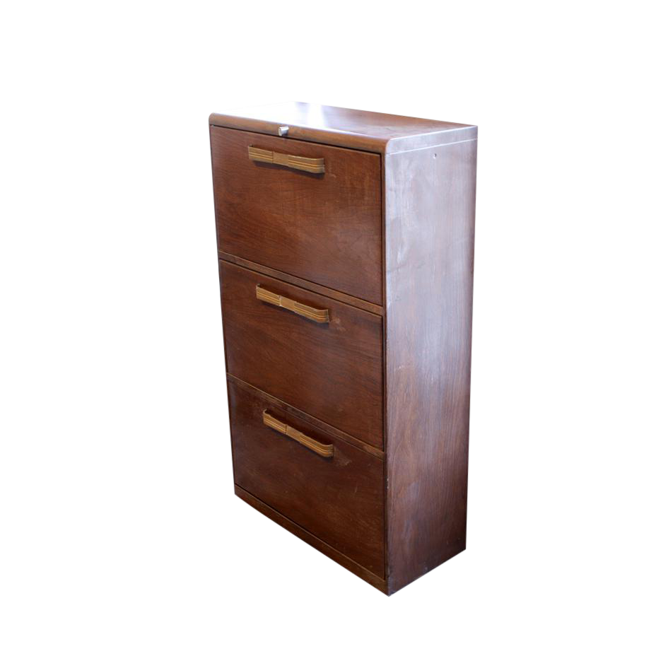 Faux Wood Metal File Chairish