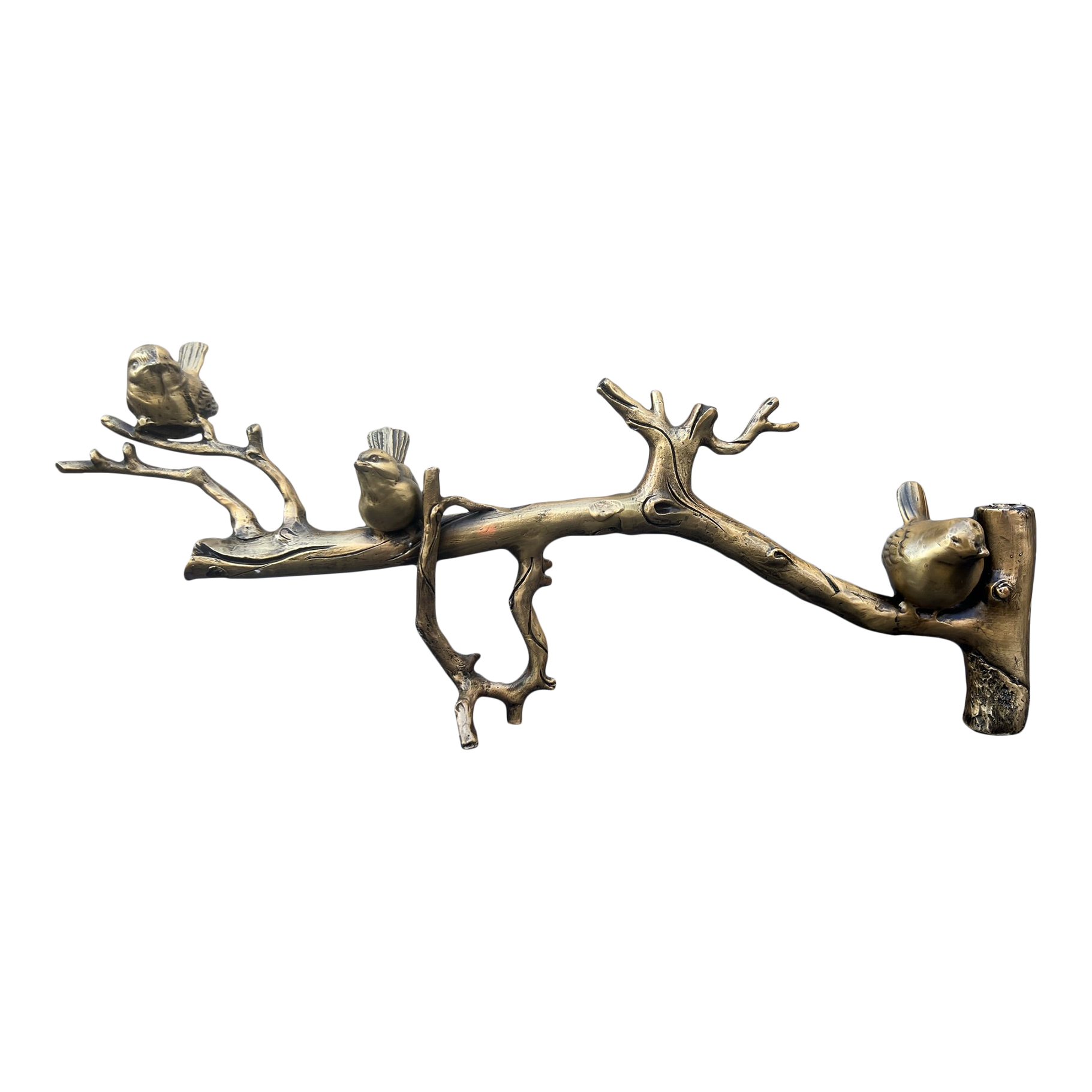 Mid 20th Century Wrought Iron Birds on Branch Sculpture Chairish