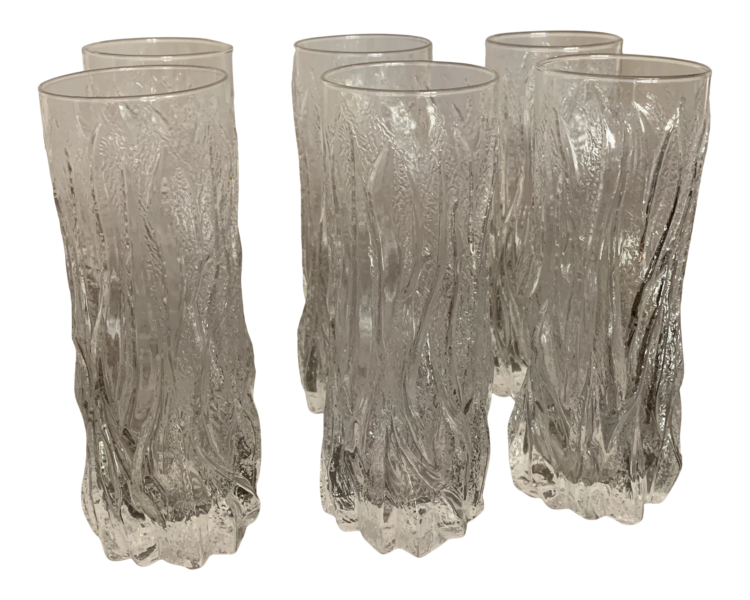 Vintage Italian Glass Glasses- Set of 6