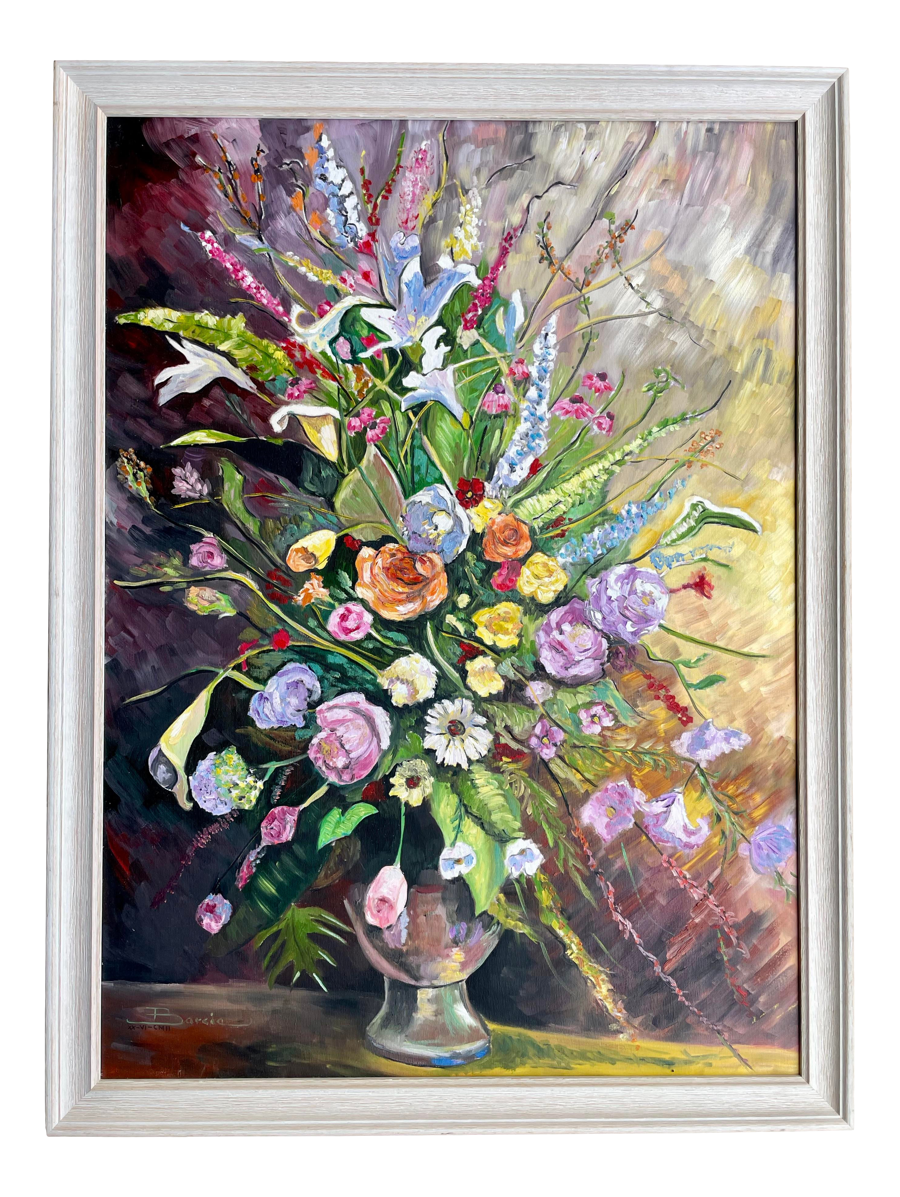 Acrylic painting 2024 on black canvas