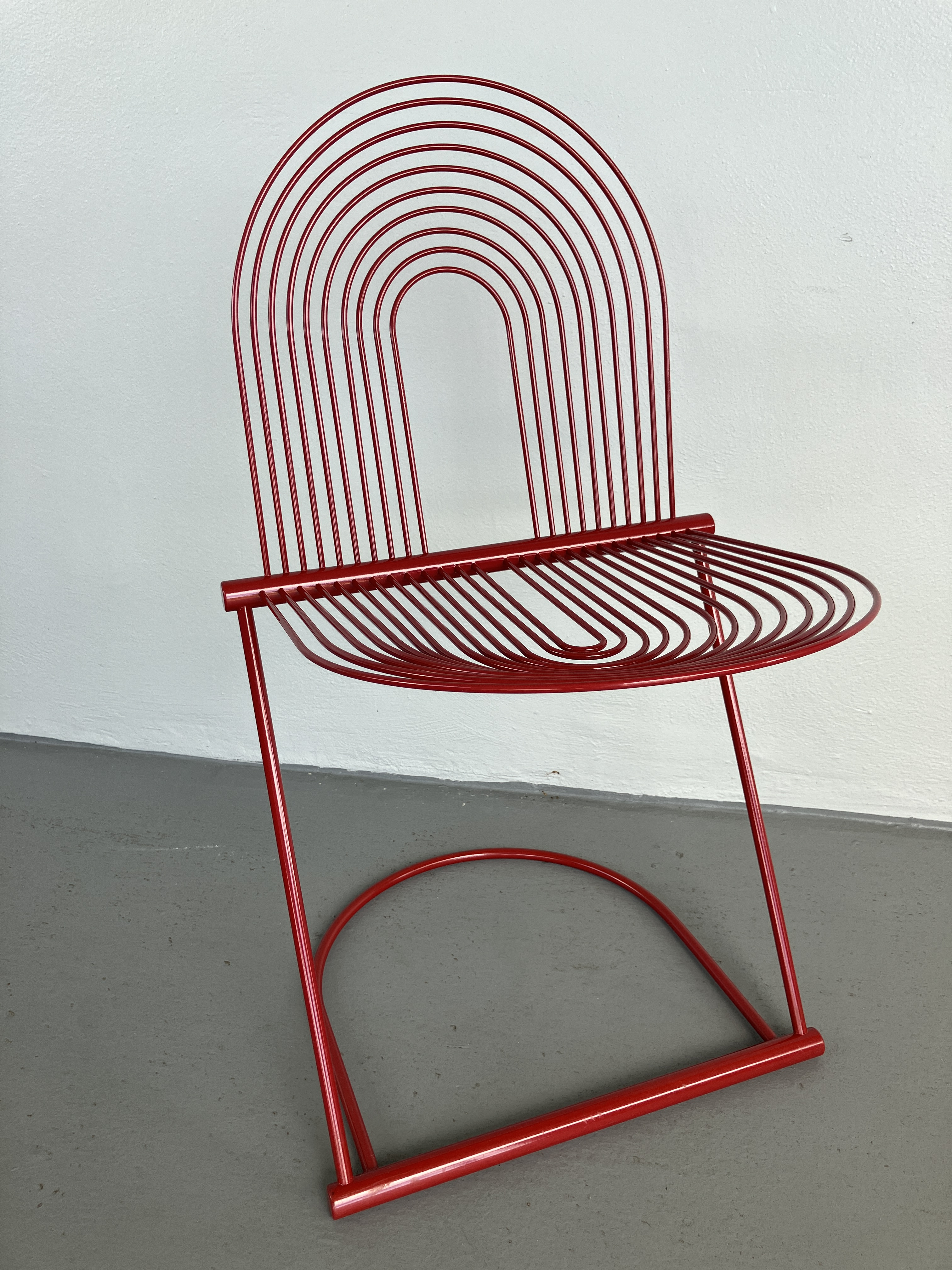 椅子 Jutta & Herbert Ohl / Swing Chair 1980s Set of 4 1980s Jutta + Herbert Ohl Stacking Swing Chair by