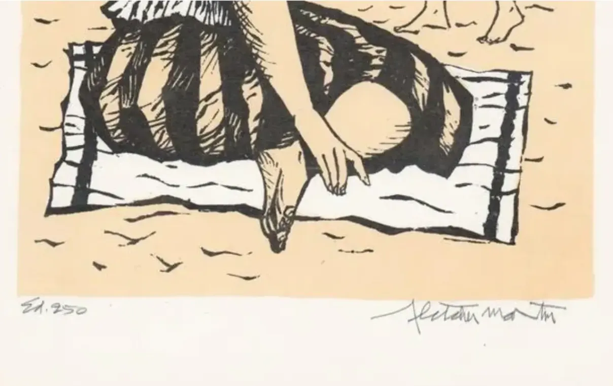 1966 Fletcher Martin Sun Women Lithograph