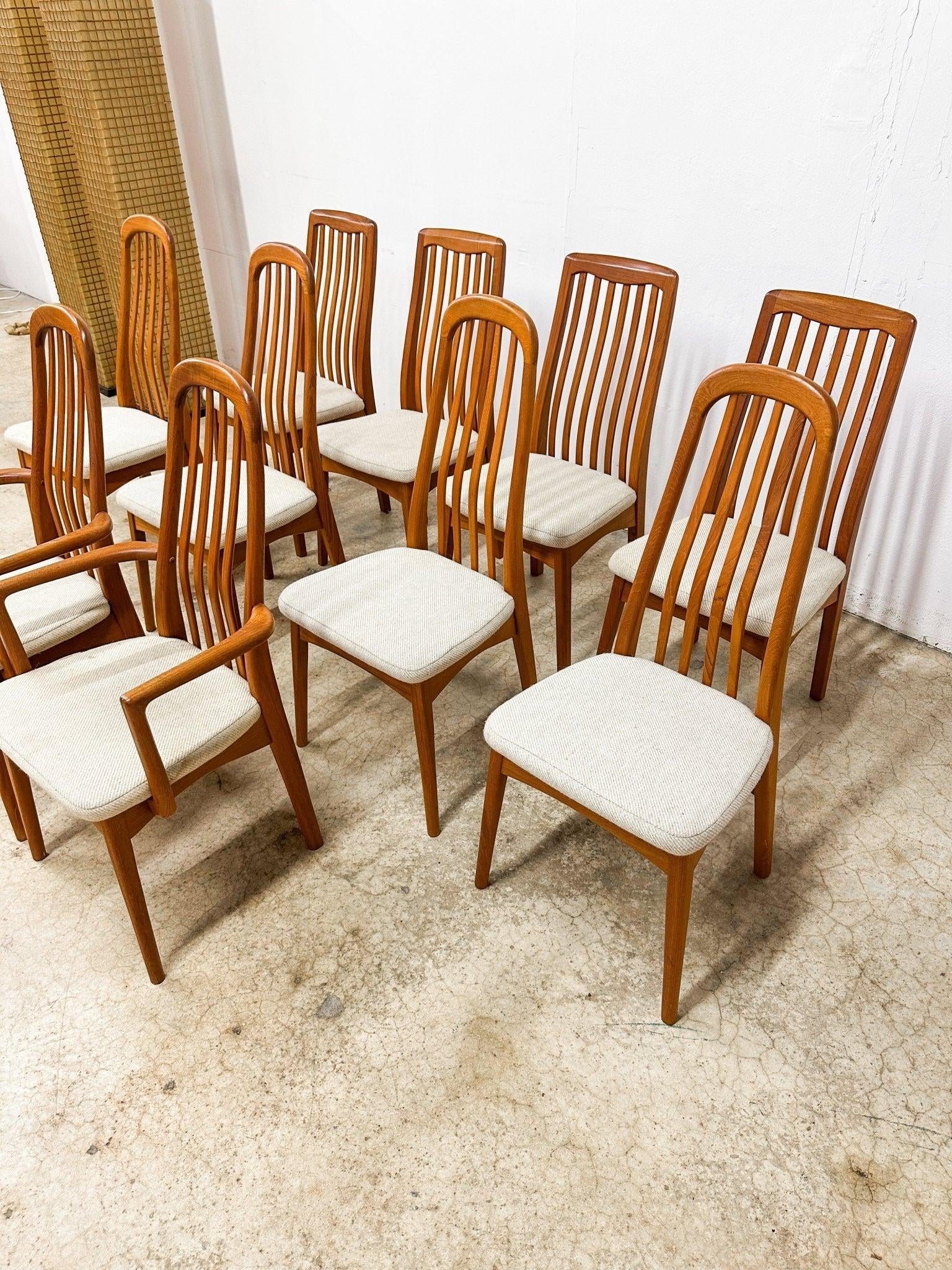Linden Teak Chairs Benny Linden Design Chairs Mid Century Danish