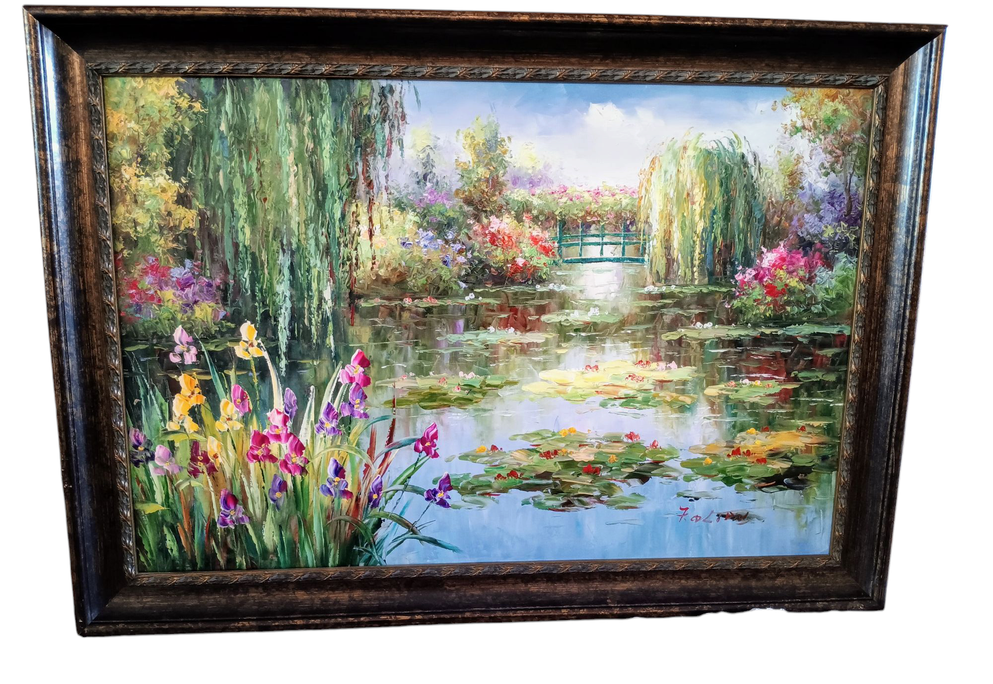 C. Monet 油彩画 1972年 C. Monet 油彩画 1972年