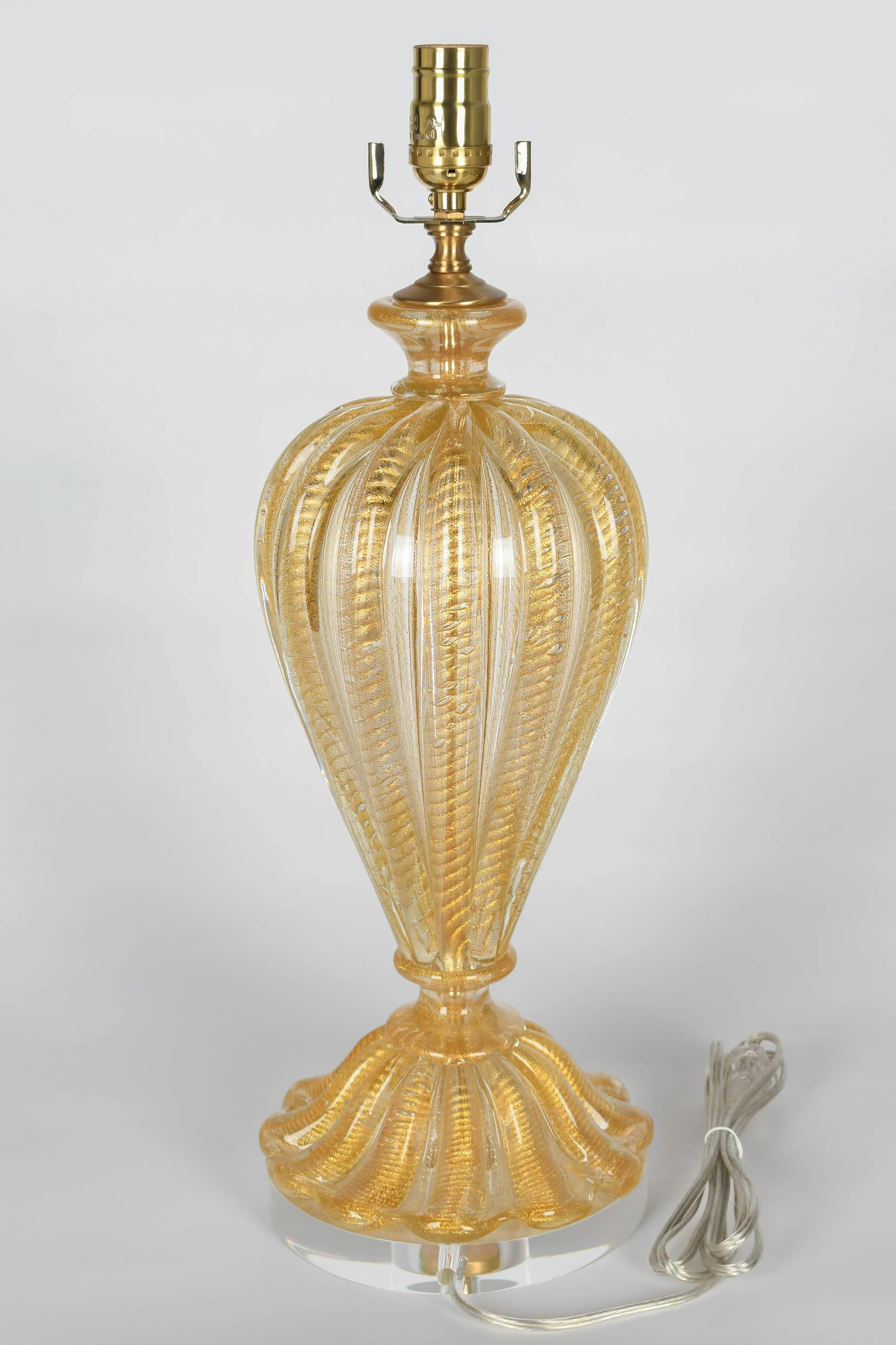 Murano Glass Lamp by Barovier & Toso | Chairish