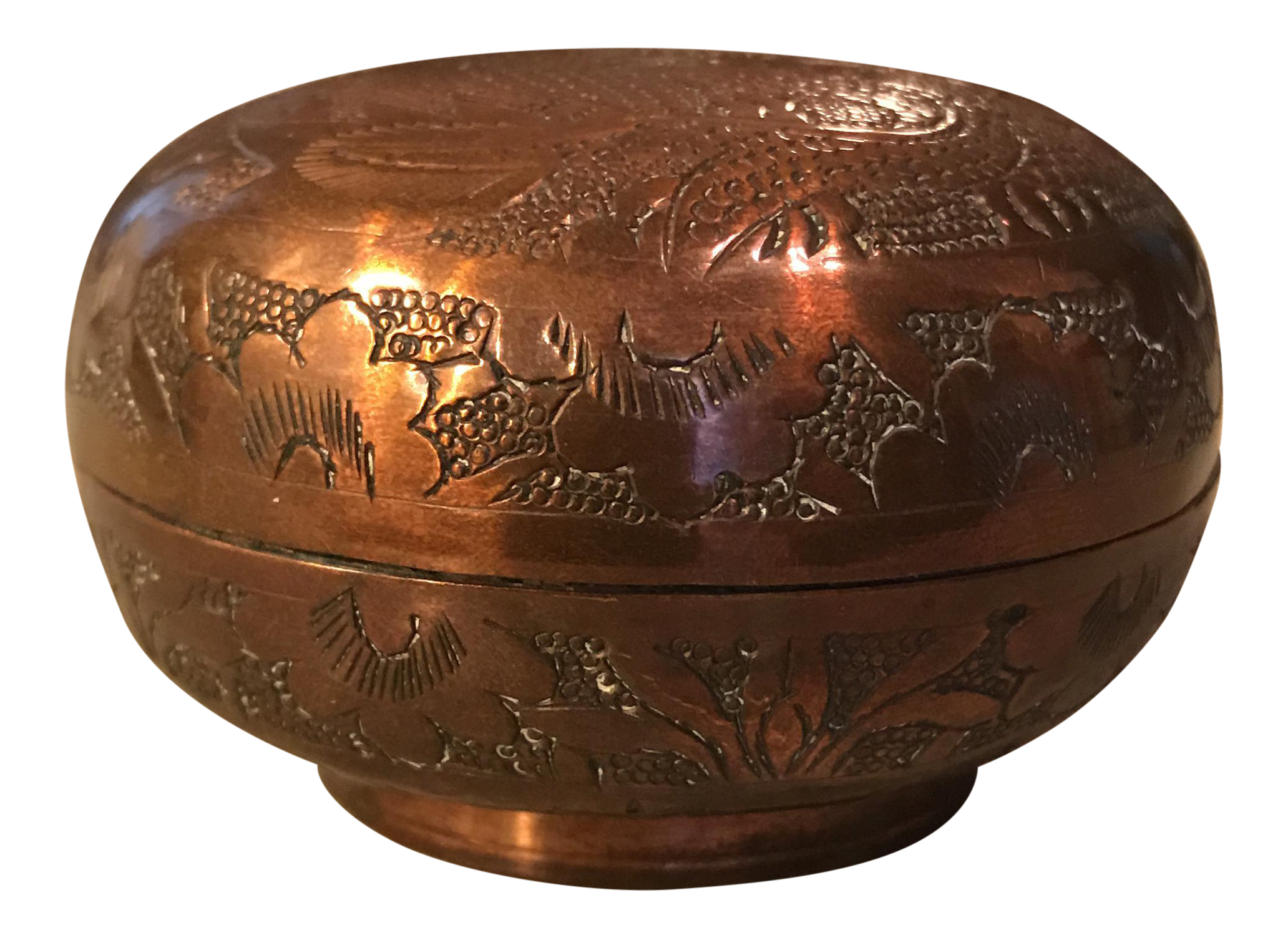 Chinese Copper Dragon Trinket Box Chairish