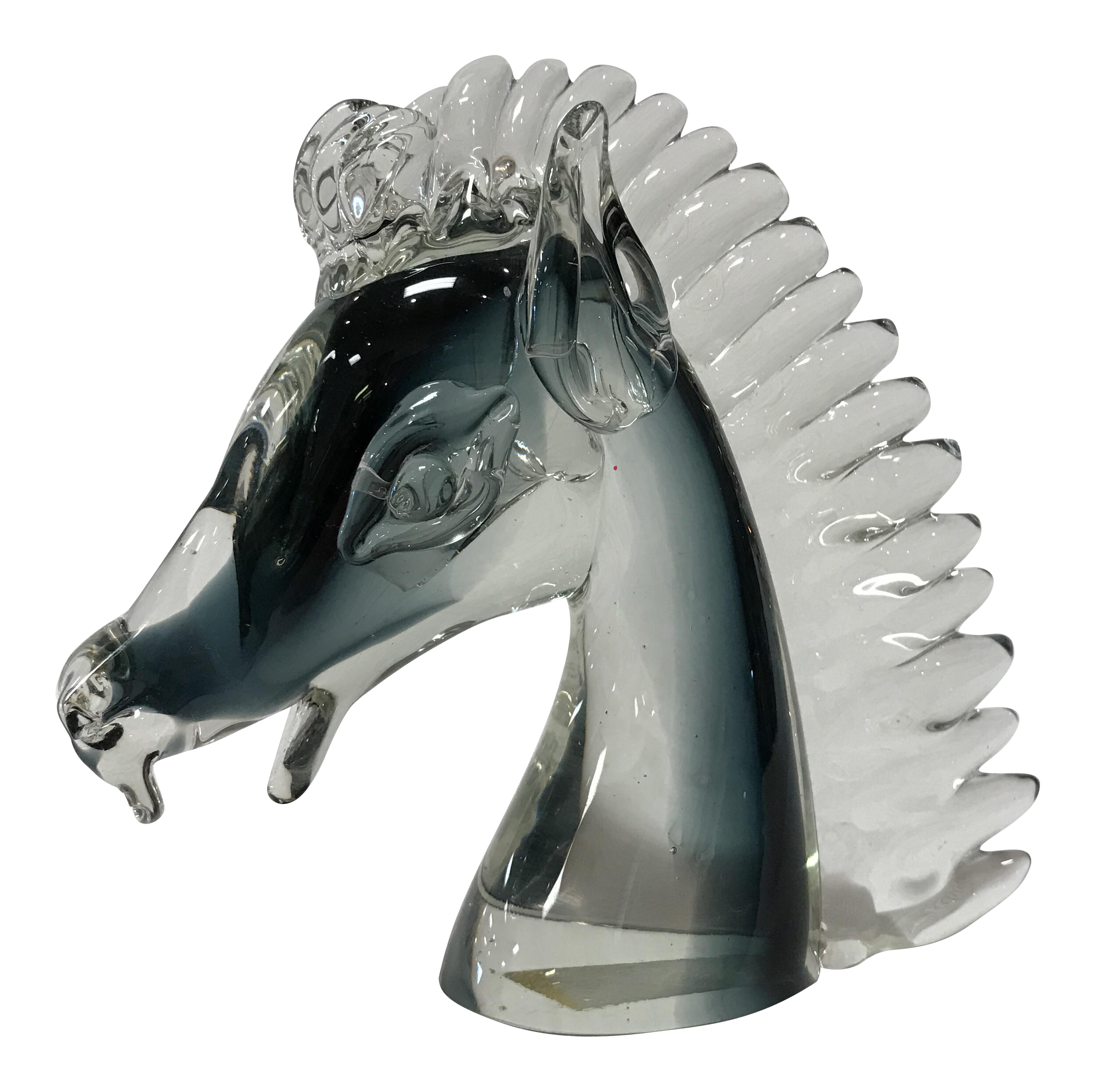 Glass Horse Head Made in Murano Chairish