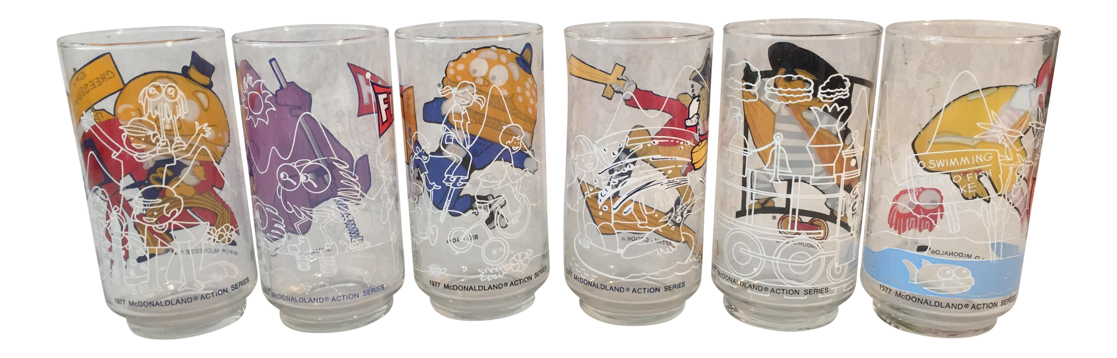 マクドナルド　McDonald's　グラス　ヴィンテージ Vintage Mcdonald's Glasses Mixed Lot of 9 Glasses | eBay