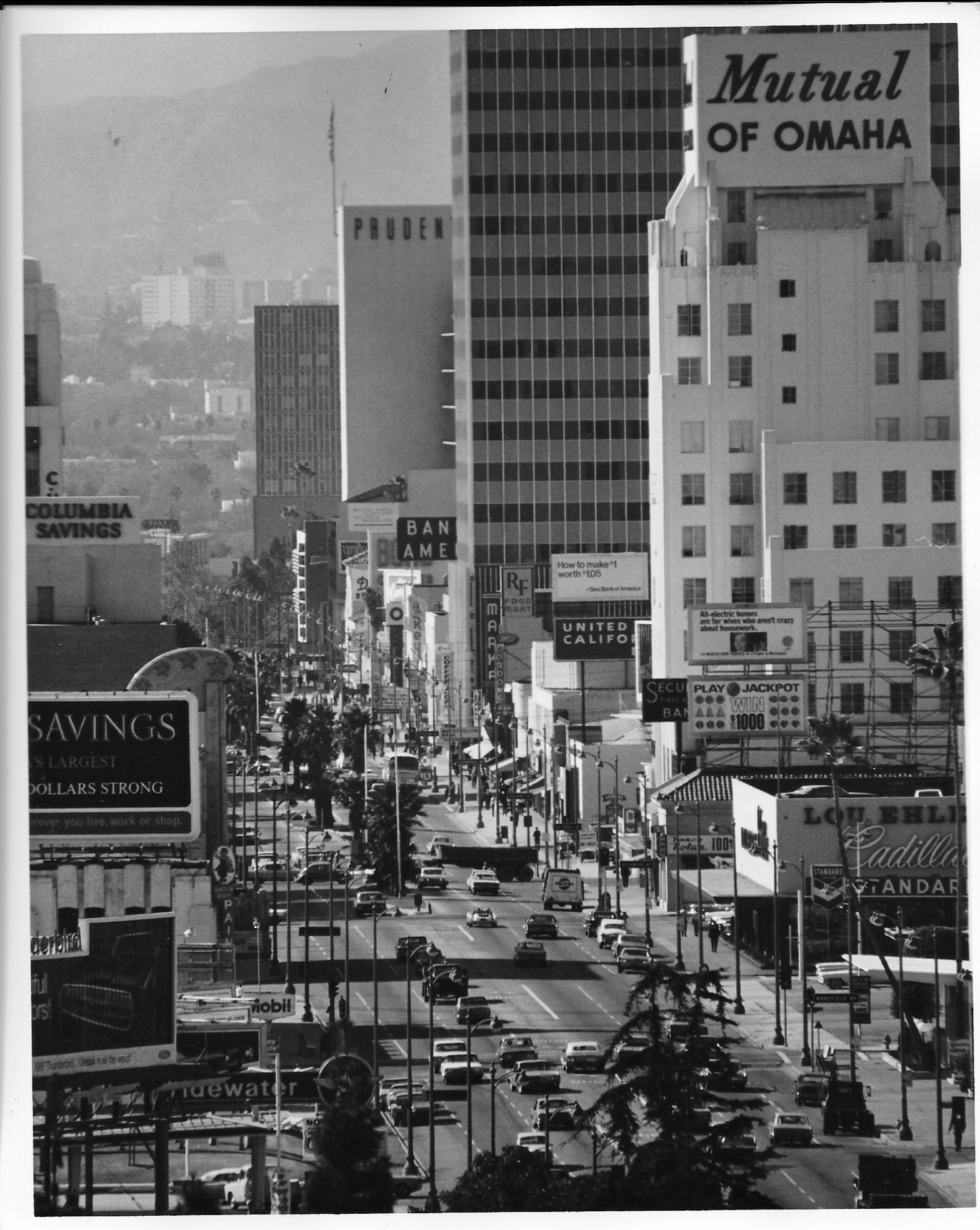 1965 Wilshire Boulevard Los Angeles Photograph | Chairish