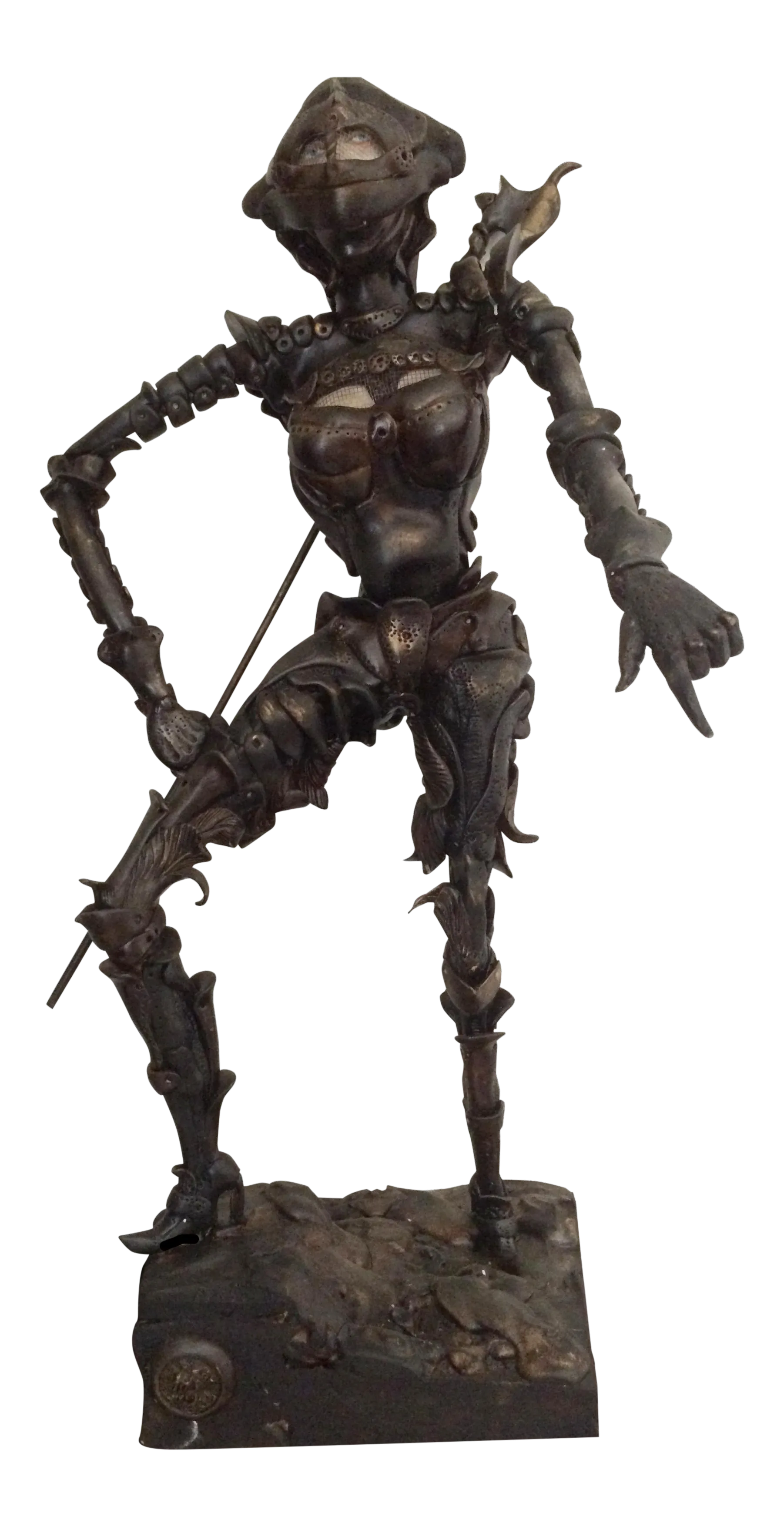 Horacio Bustos “female Warrior” Sculpture