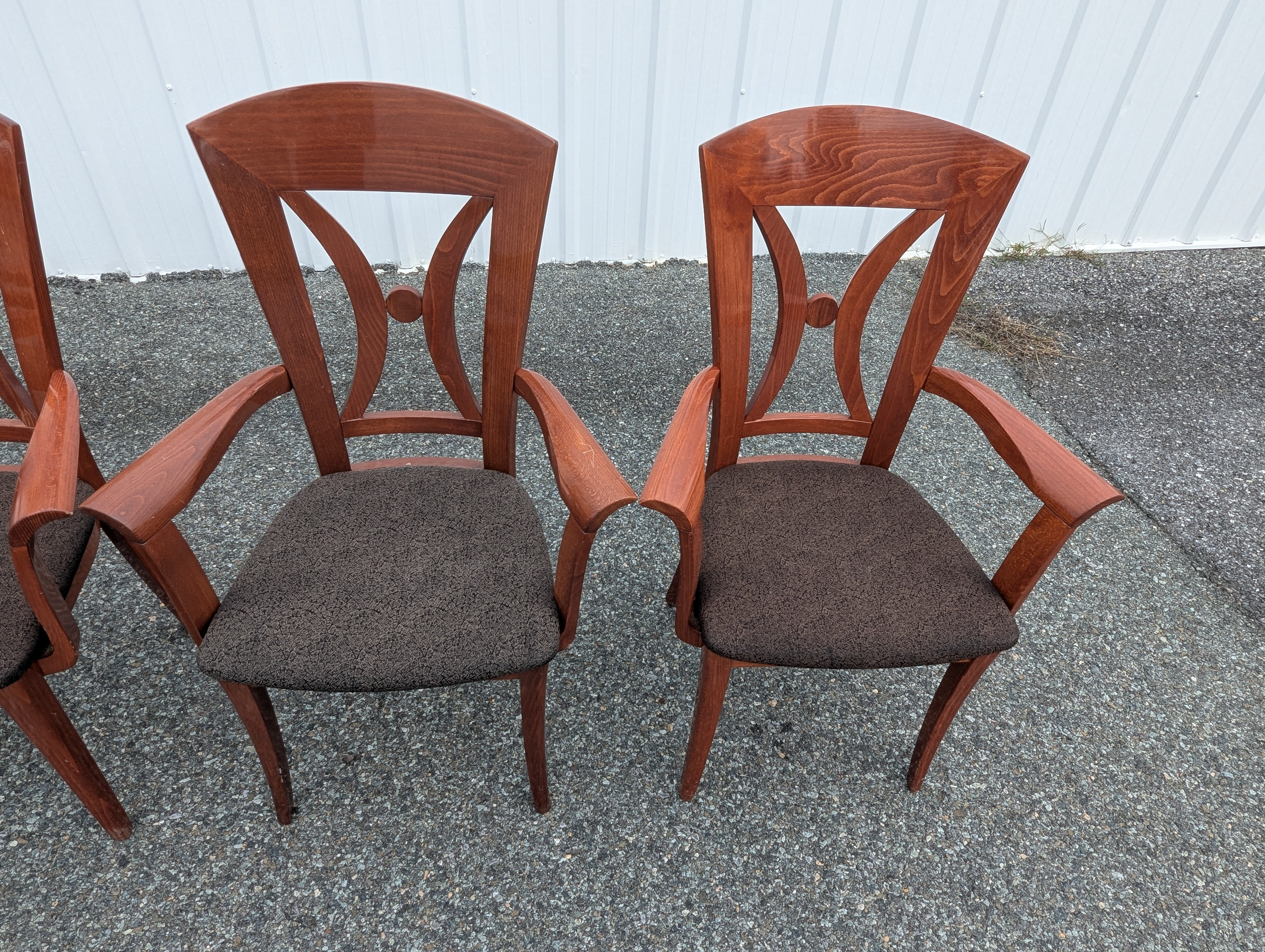 Set of Four Handmade Mid-Century Modern Italian Dining