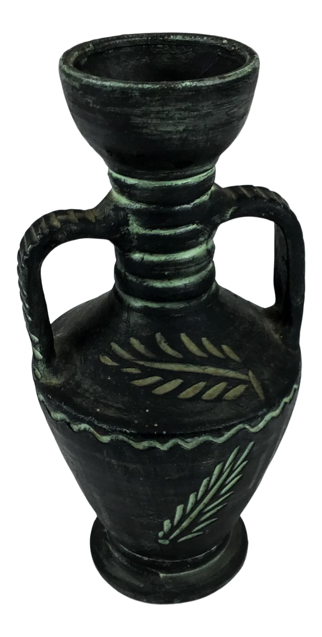 Vintage Mediterranean Terra Cotta Clay Greek Design Vase Chairish