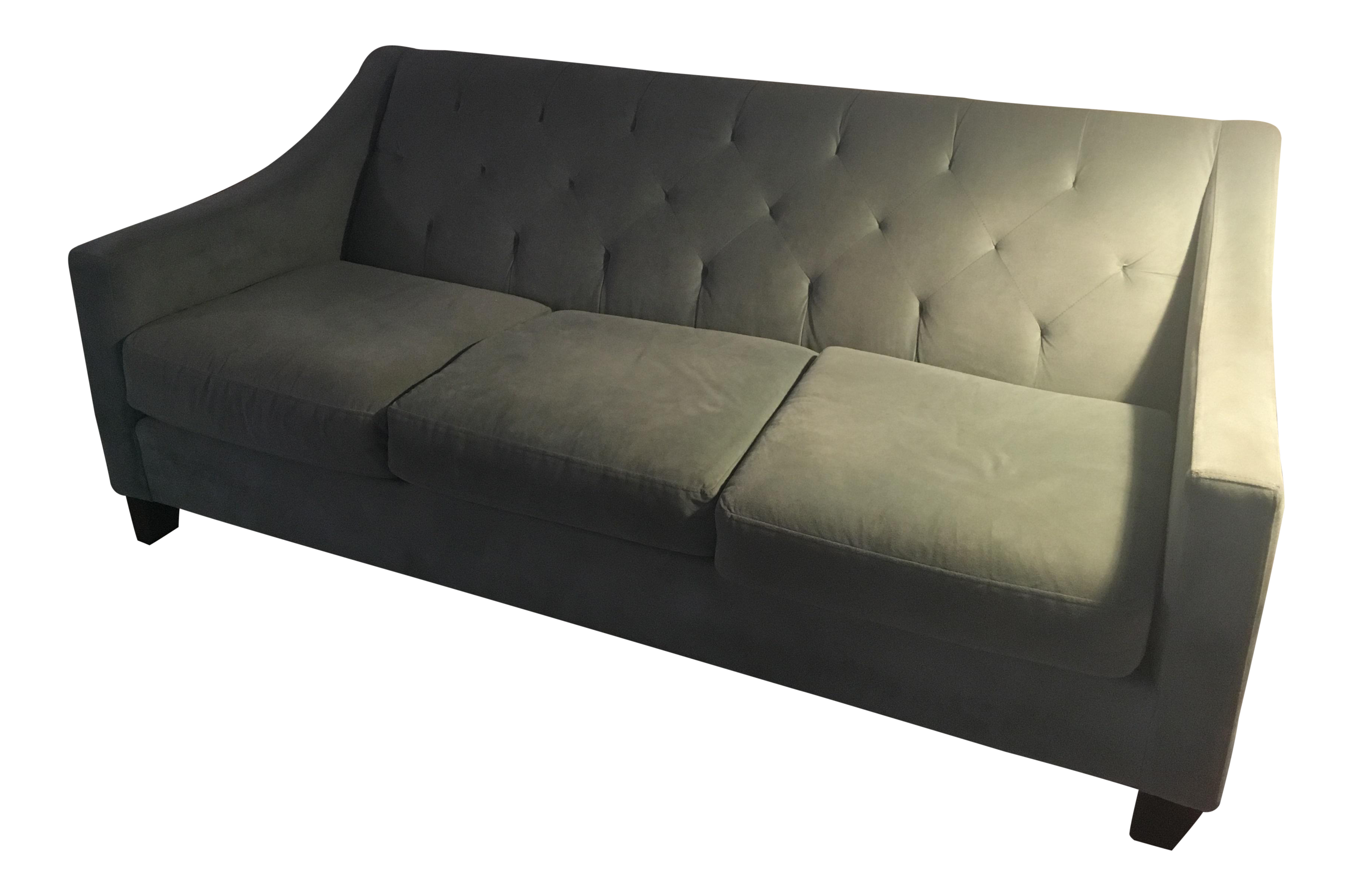 Sky Blue Microfiber Sofa Chairish