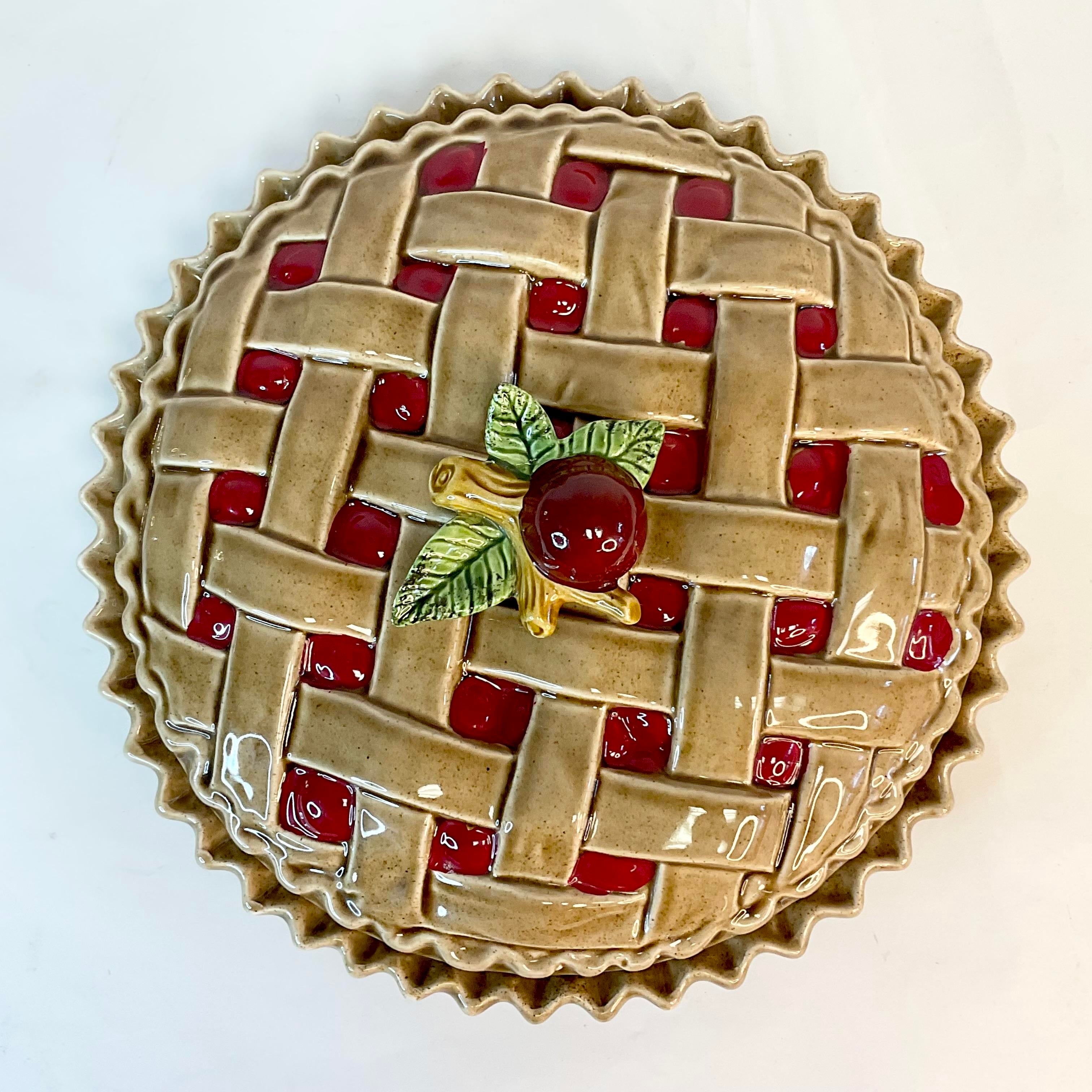 Mid-Century Americana Boho Chic Cherry Pie Covered Dish Chairish