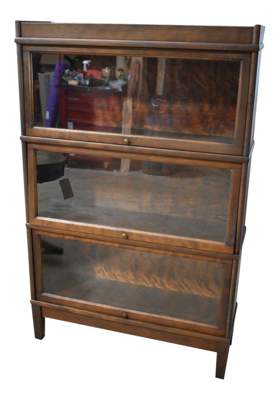 Vintage j.b. Sciver Co 3 Section Barrister Bookcase Chairish
