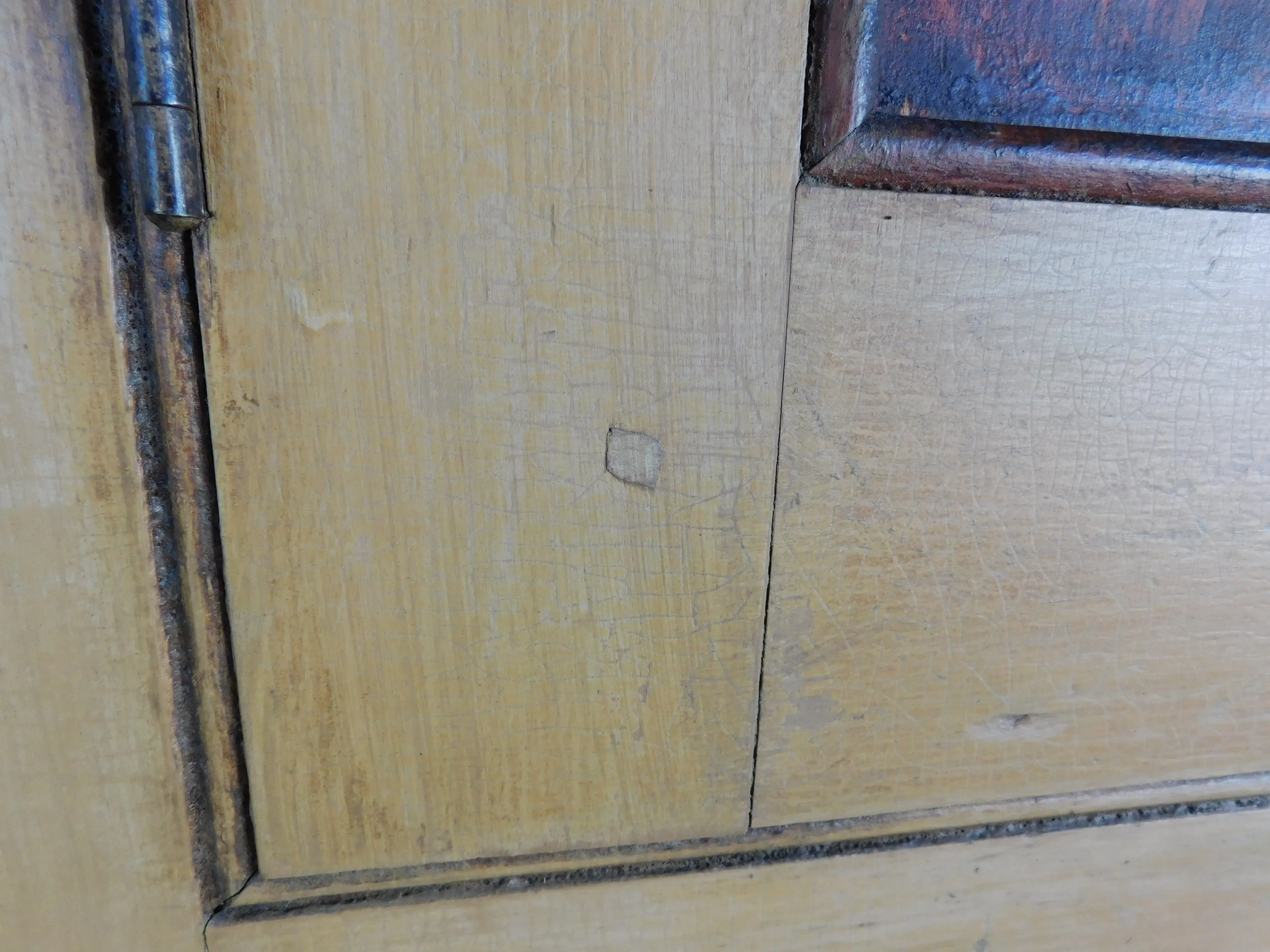 Antique Primitive 2pc Step Back Cupboard 56\