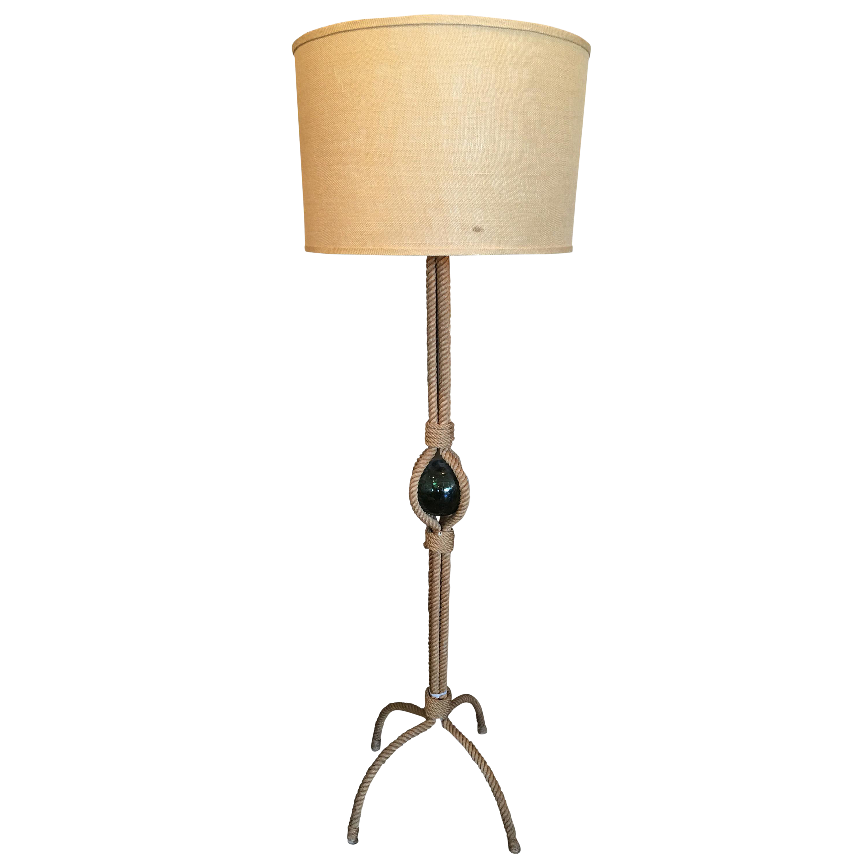 twisted rope floor lamp