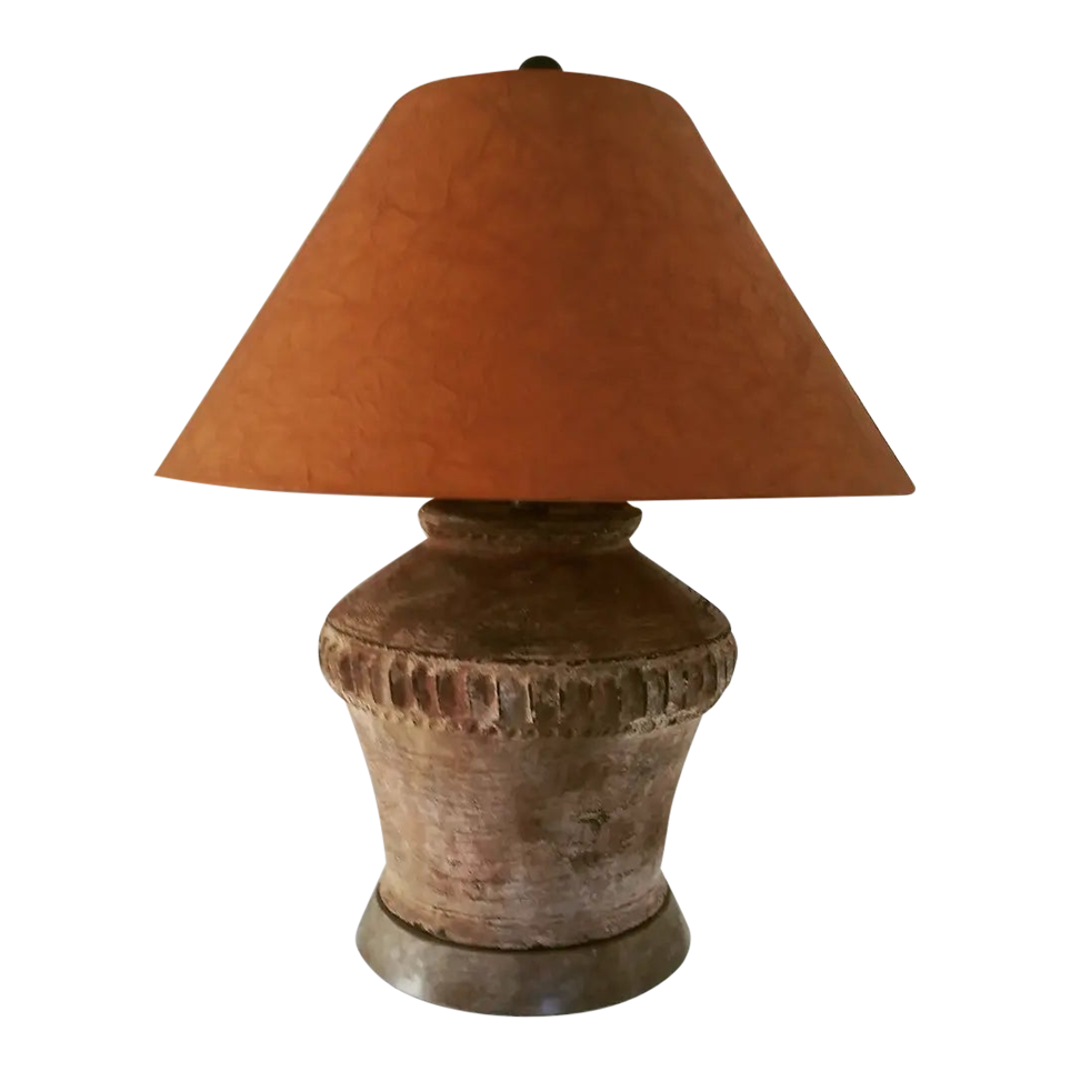 Vintage 1960s70s Terracotta Lamp Chairish