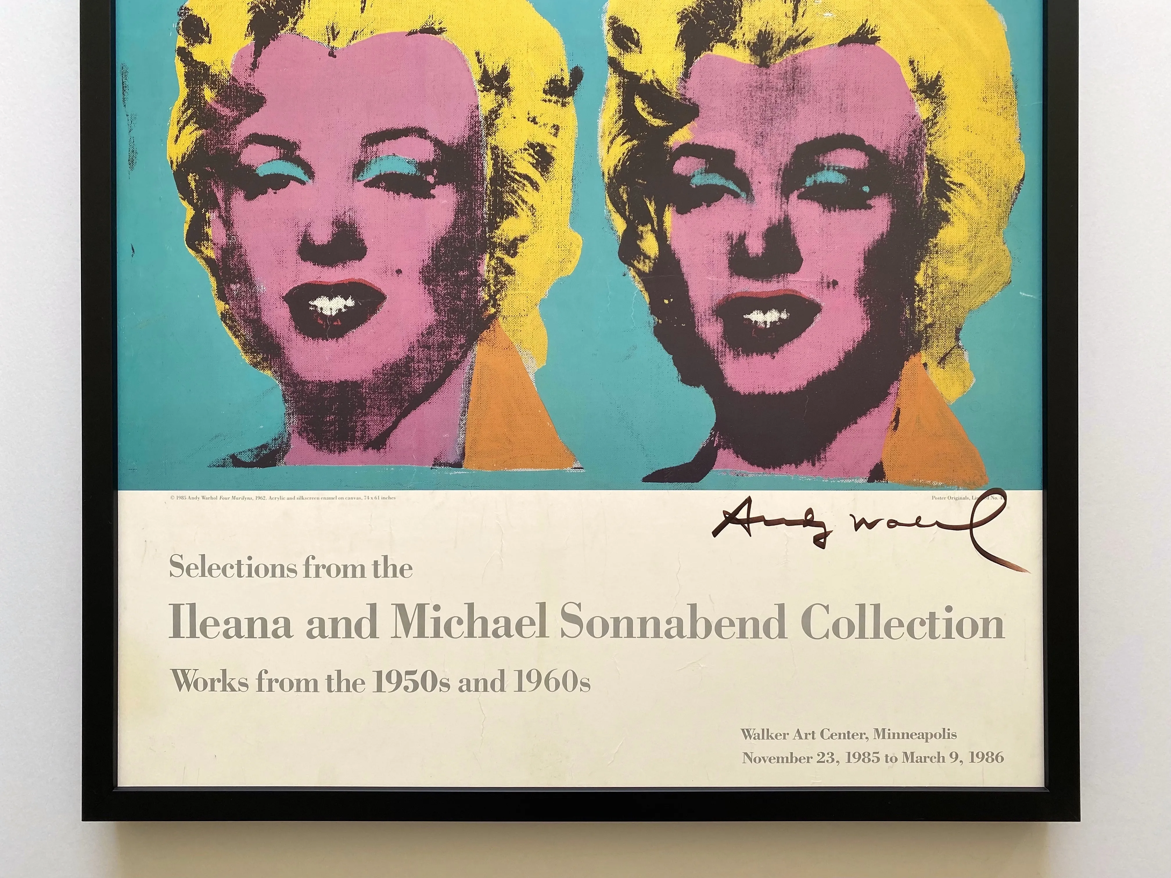 Vintage Picasso Art Exhibition Poster from The Walker 1987 Vintage Picasso Art Exhibition Poster from The Walker 1987