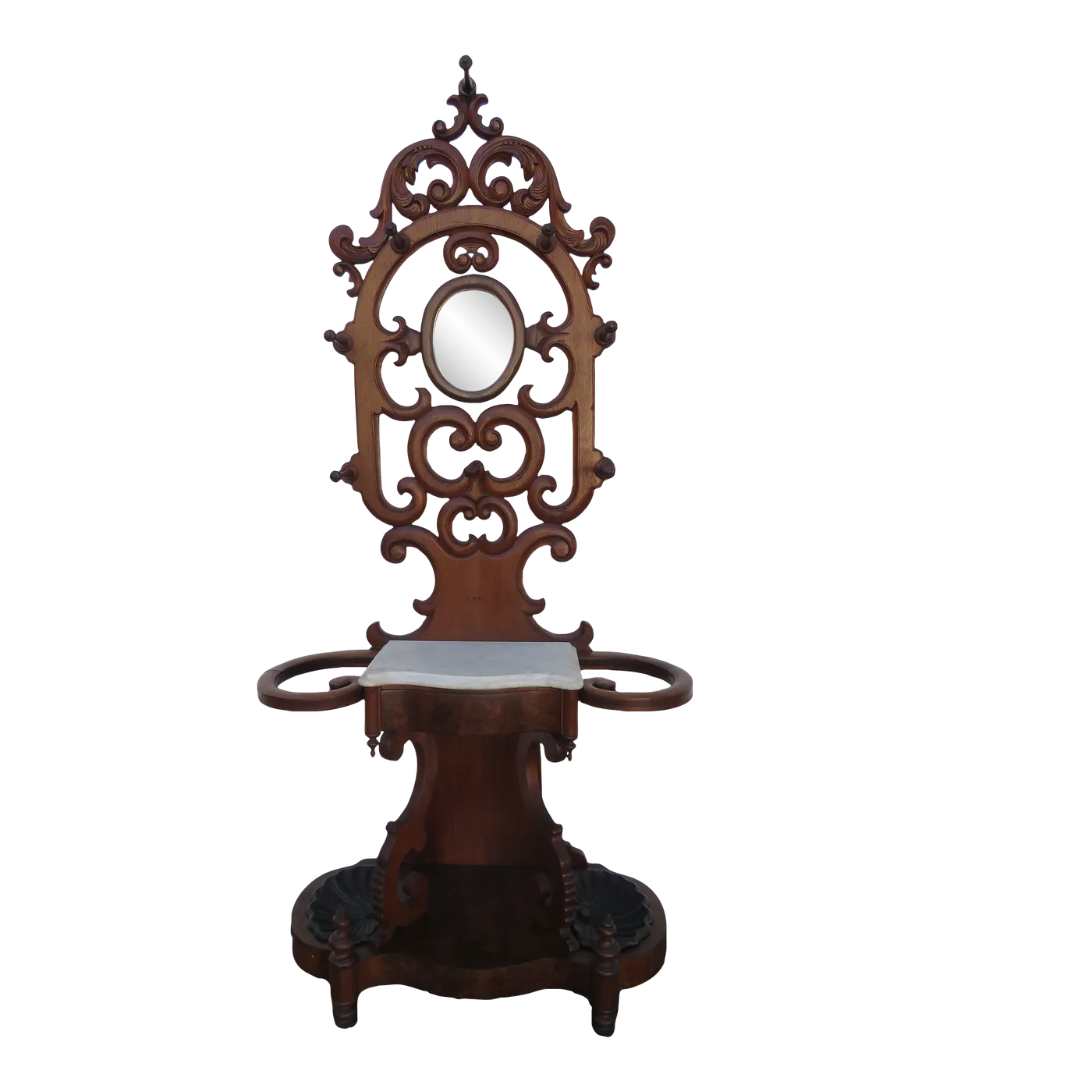 Hat stand with mirror hot sale