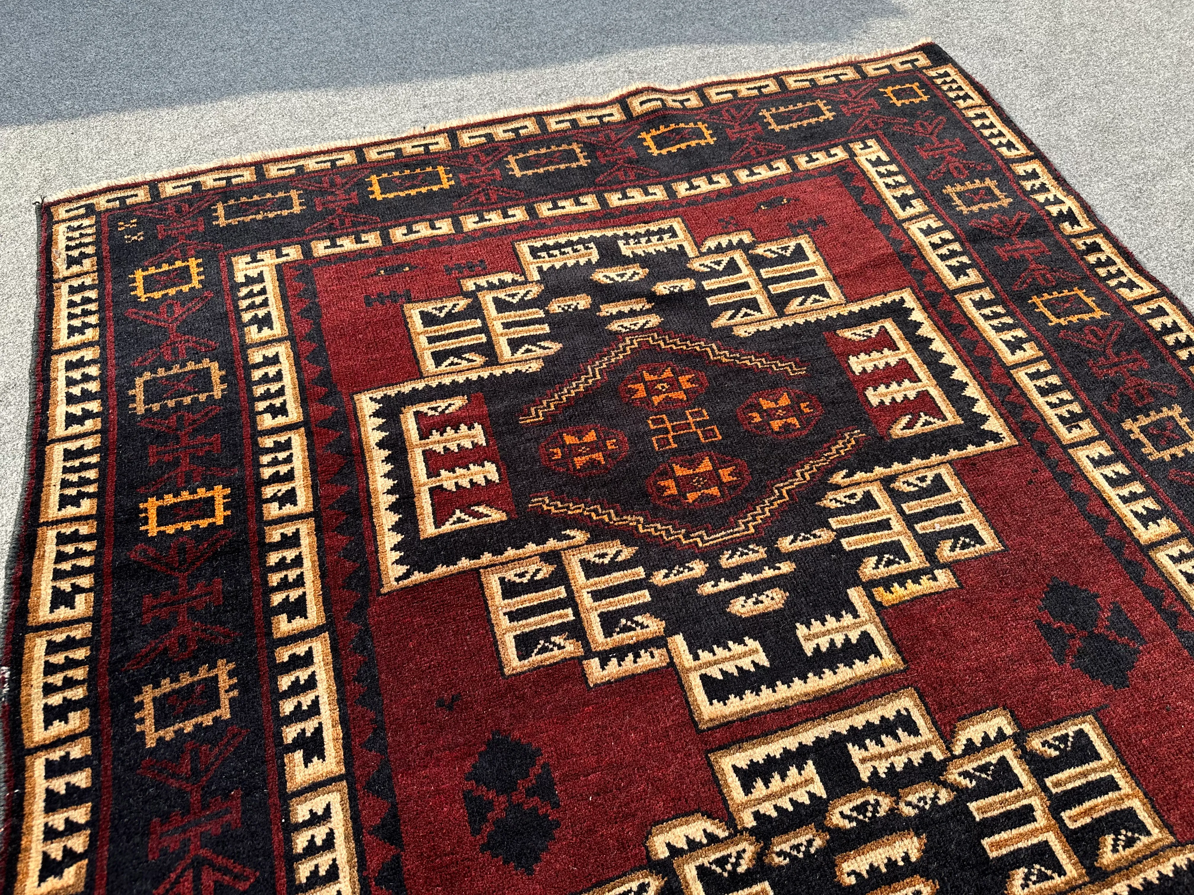Afghanistan Baluch square rug