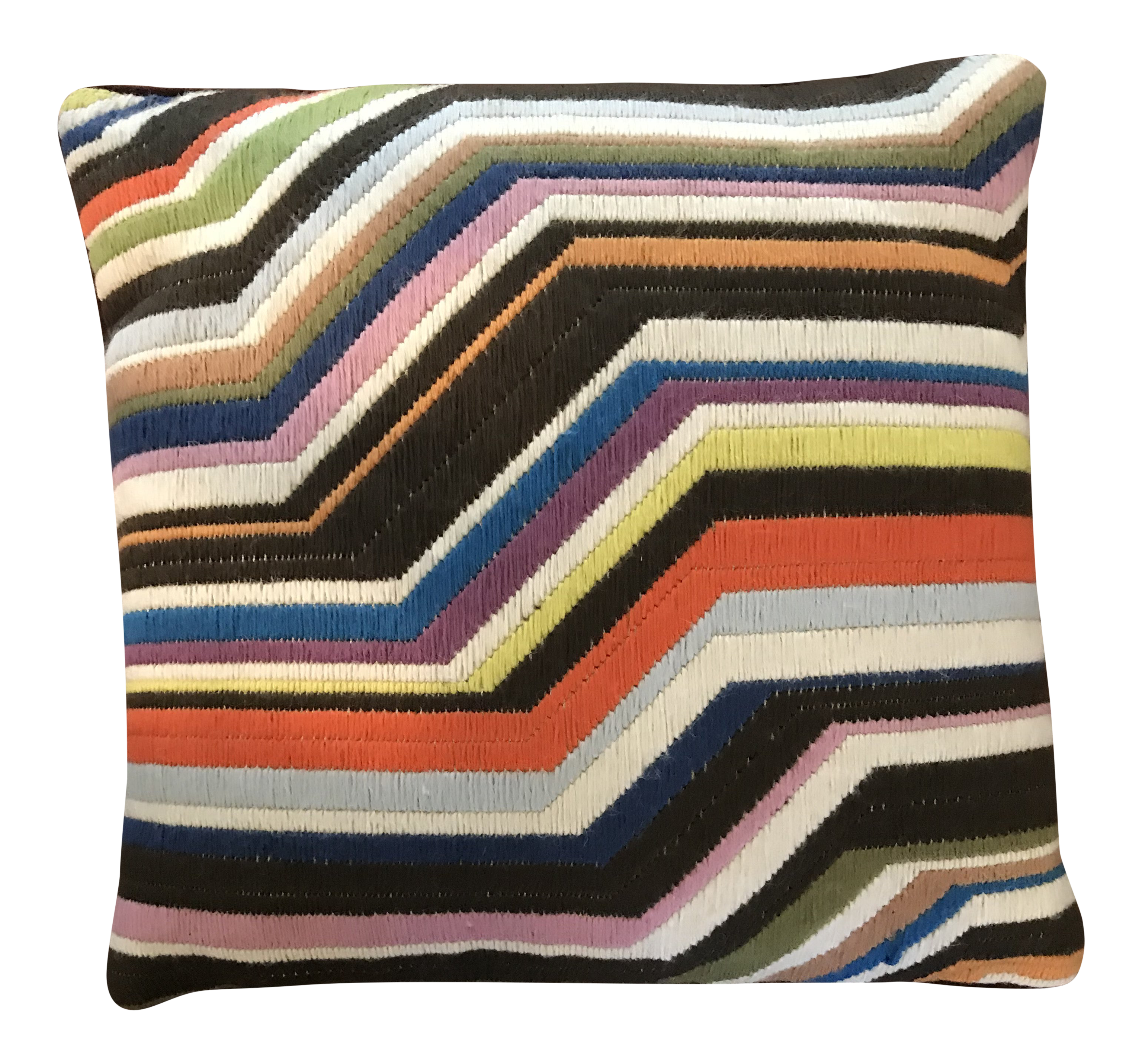 Jonathan Adler Zig Zag Bargello Needlepoint Pillow Cover Chairish