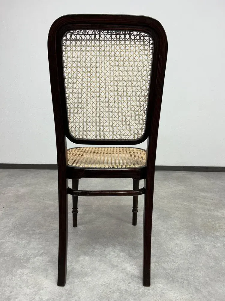 Claude Monet Museum Art Print, \'Bend in the Epte River near Giverny\'Bentwood Dining Room Chairs from Thonet, 1890s, Set of 4