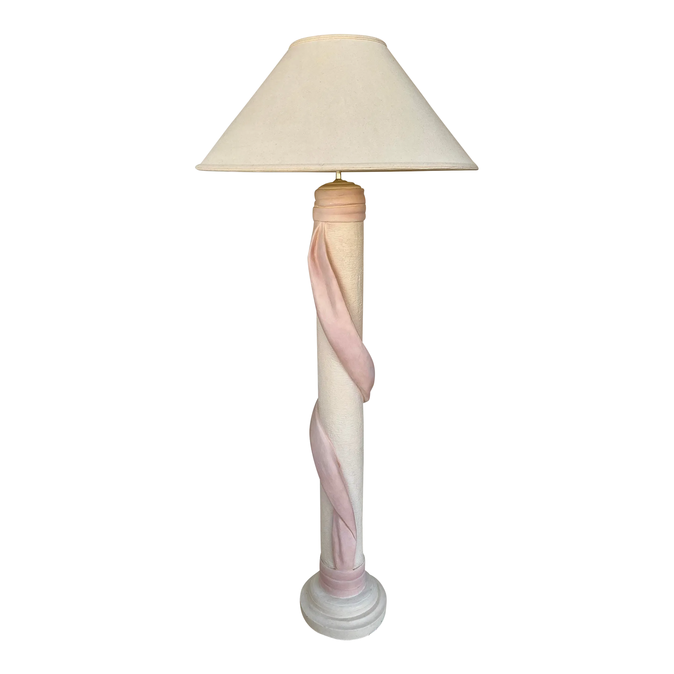 1980s Post Modern Ceramic Ribbon Floor Lamp Chairish