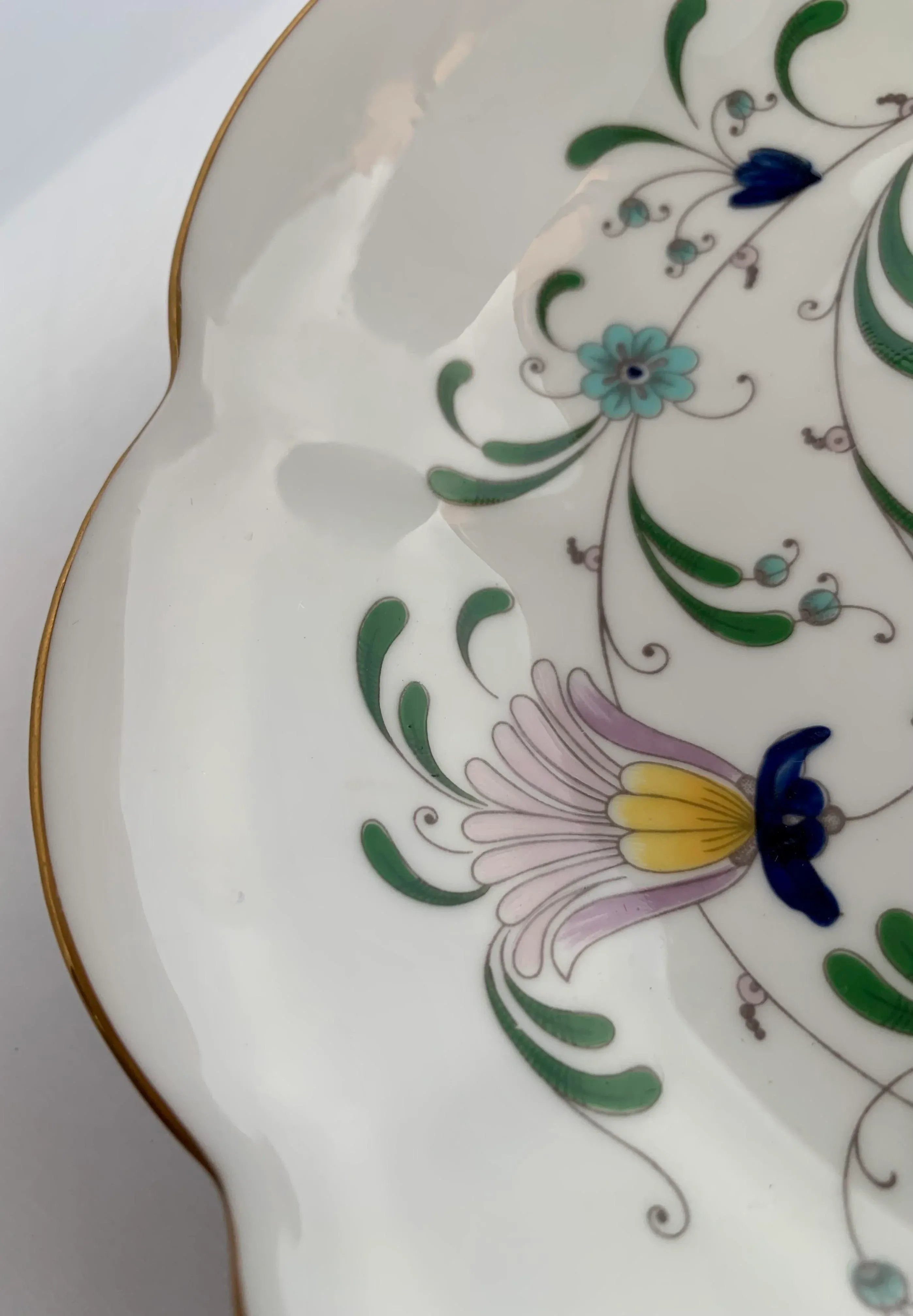 Vintage English Coalport 'Pageant' Pattern Bone China Biscuit or