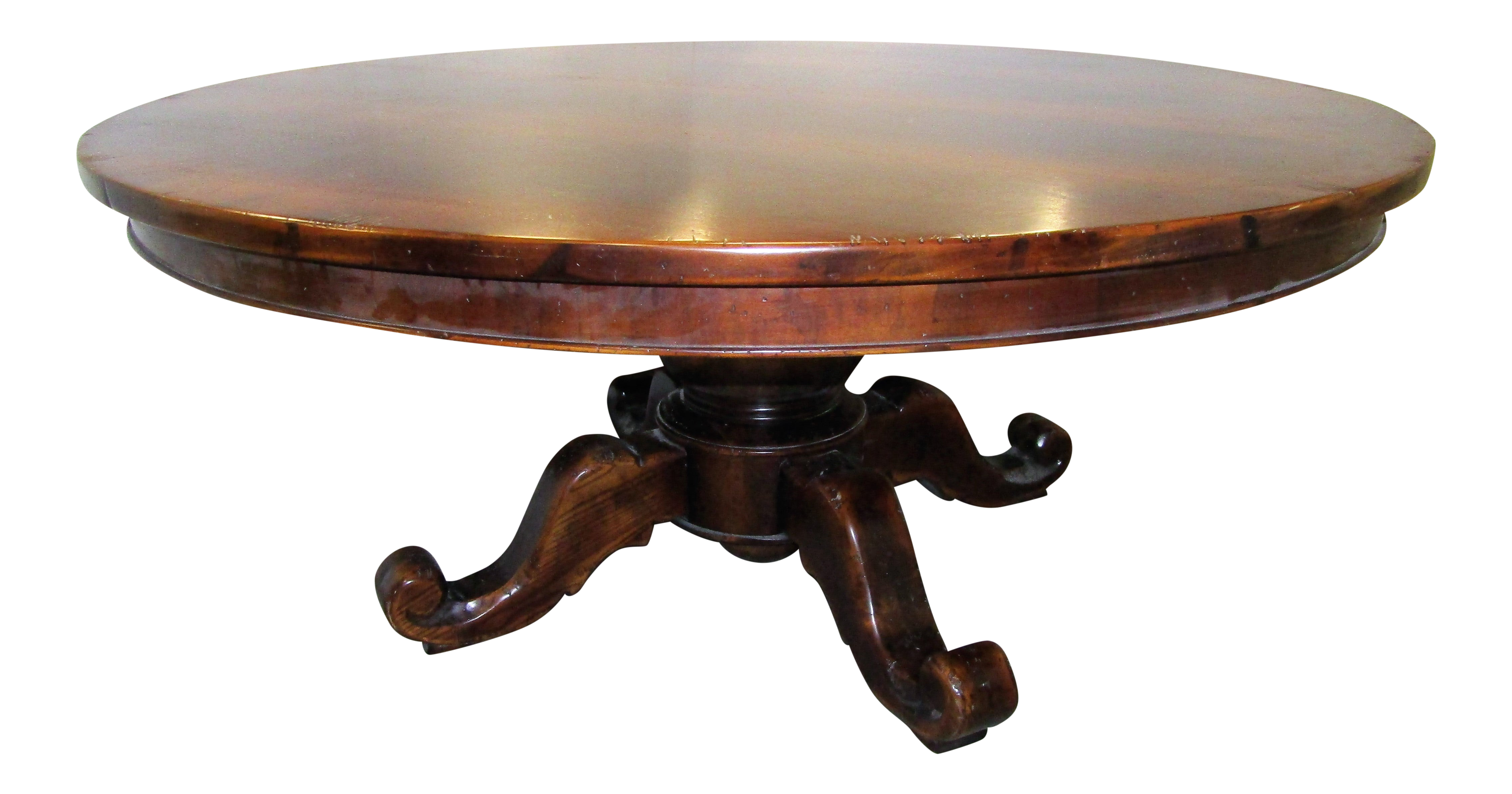 Traditional Solid Wood 70 Inch Round Dining Table Chairish