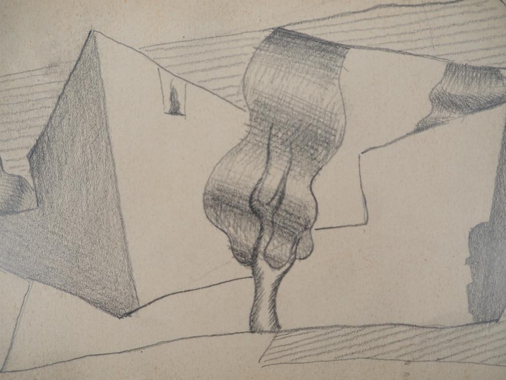 Leopold Survage、【Paysage cubiste】 Léopold Survage, Cubist Landscape, Original Drawing | Chairish