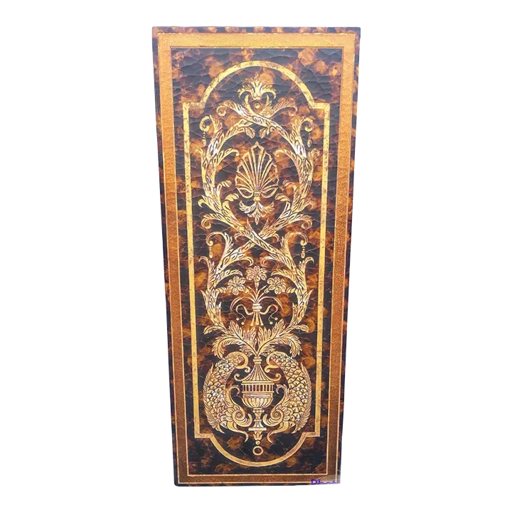 銅板　vintage Art Vintage Huge Faux Tortoiseshell Pagoda Urn Decorative Wall