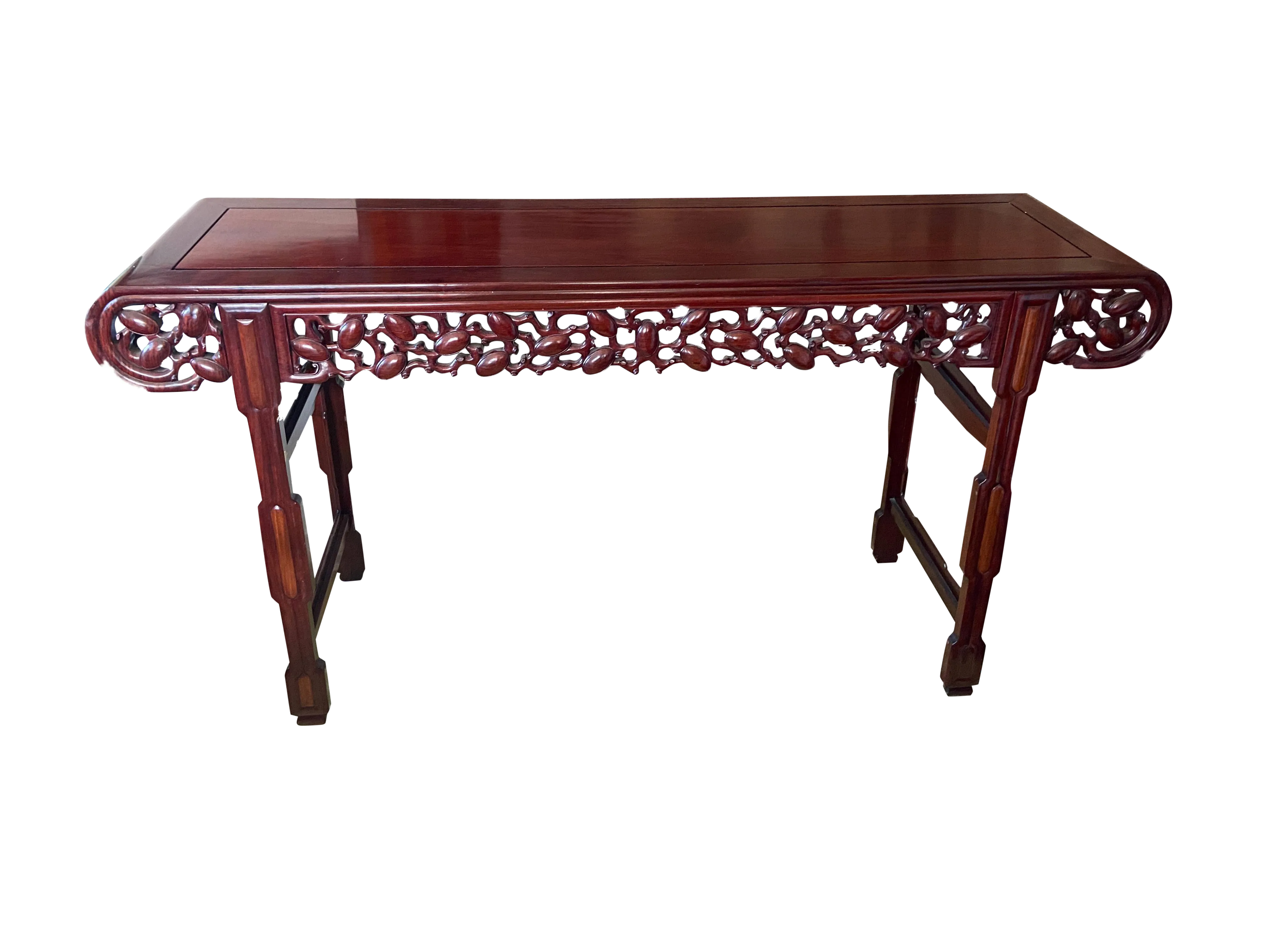 Chinese Vintage Huanghuali & Zitan Wood Altar Console Table