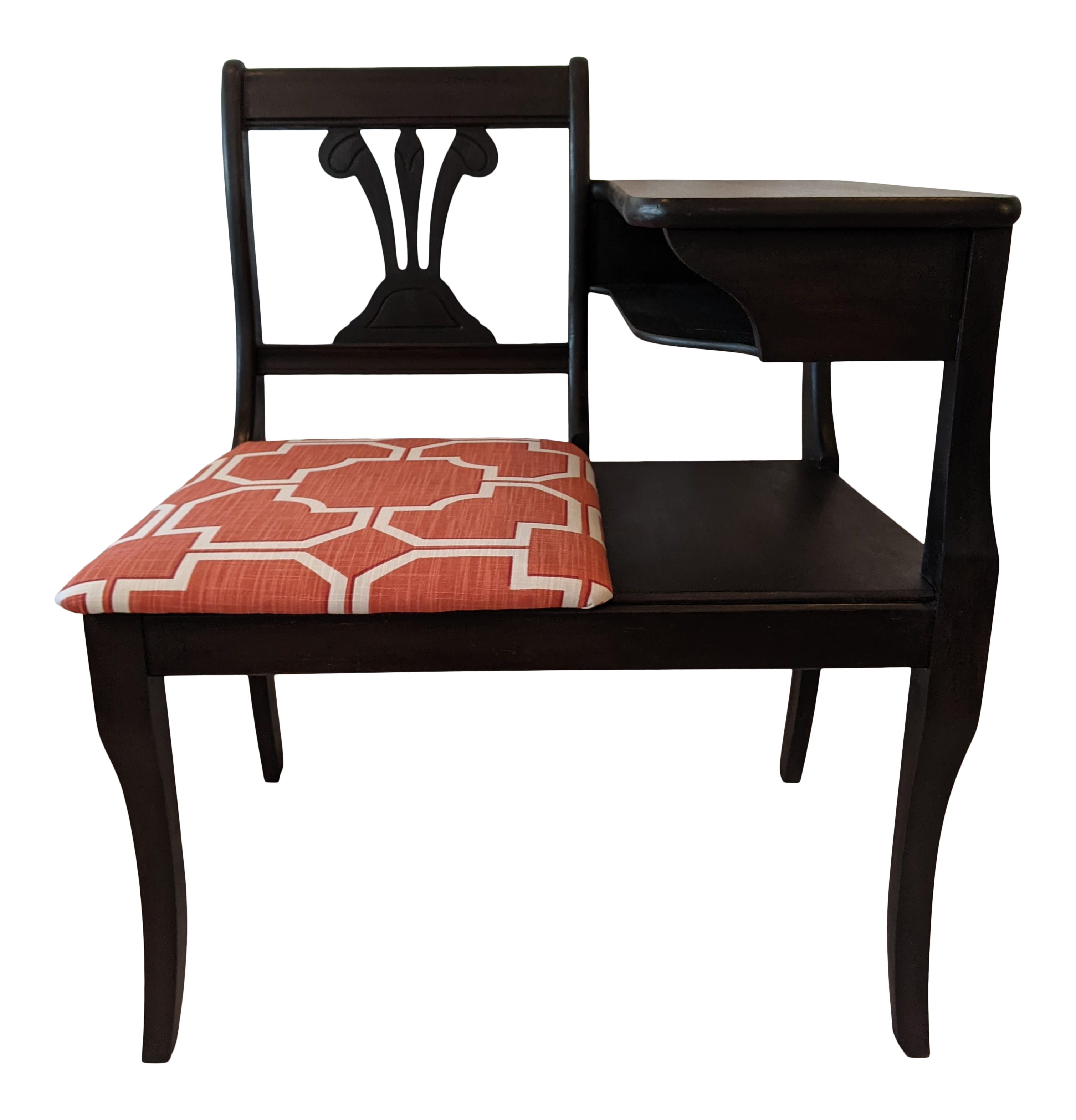 Refurbished Vintage Telephone Table Gossip Bench Chairish Refurbished Vintage Telephone Table Gossip Bench Chairish