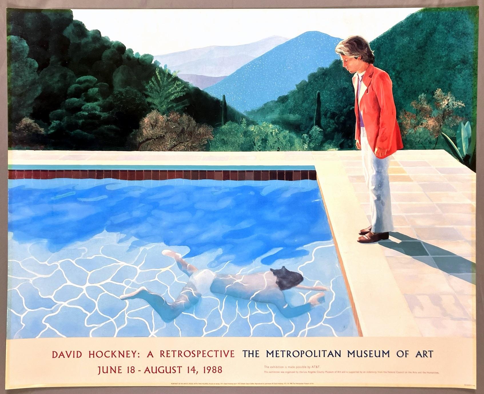 レア　David Hockney ポスター david-hockney-portrait-of-an-
