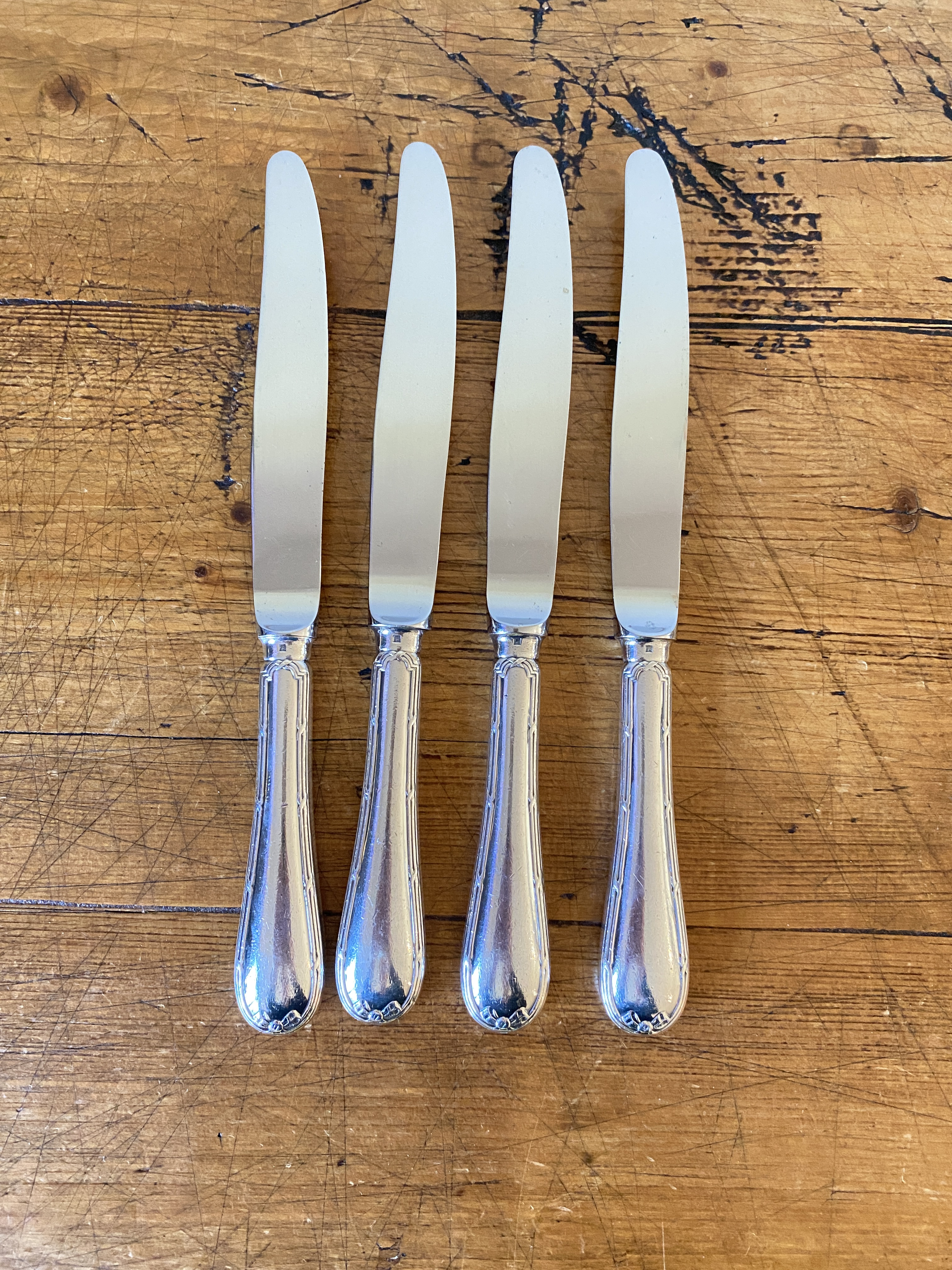 Vintage Christofle Rubans Silverplate Service for 4, 20 Pieces