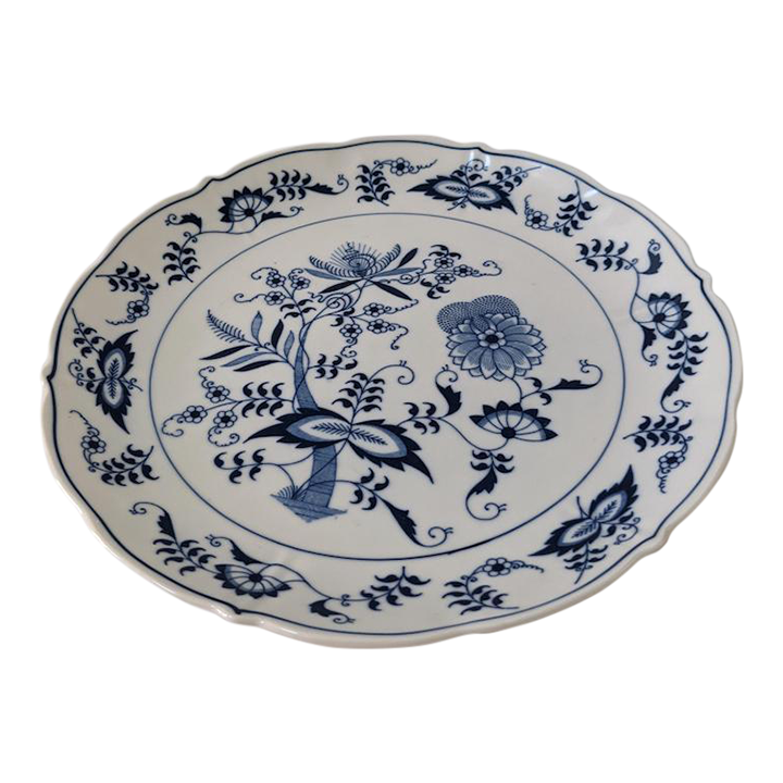 1970s Blue Danube Round Serving Platter Chairish