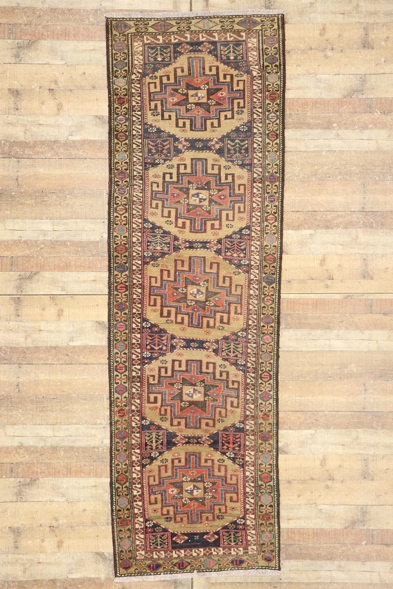 Antique Persian Malayer Rug Runner - 03\'01 X 09\'08